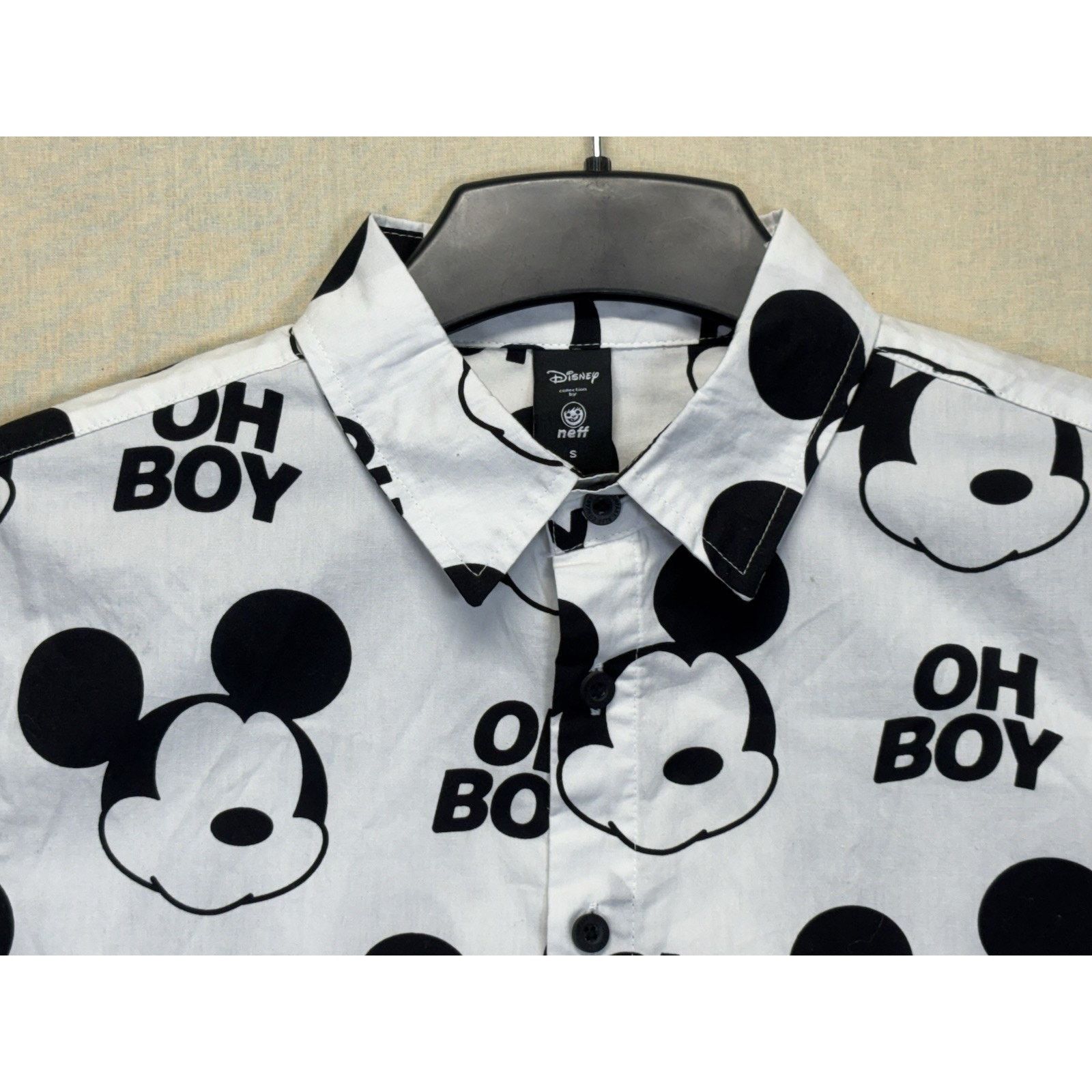 NEFF DISNEY X NEFF Mickey Mouse Men’s Size S Button Up Shirt Size US S / EU 44-46 / 1 - 6 Thumbnail