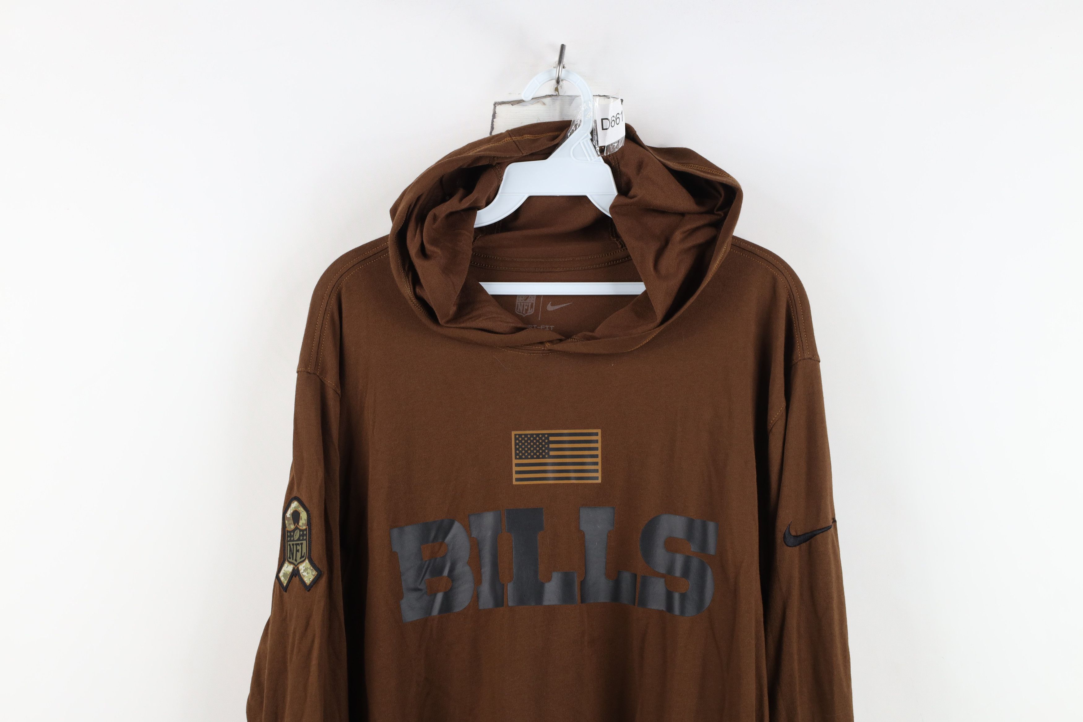 Nike Nike On Field Service Military Buffalo Bills Hoodie T-Shirt Size US L / EU 52-54 / 3 - 2 Thumbnail