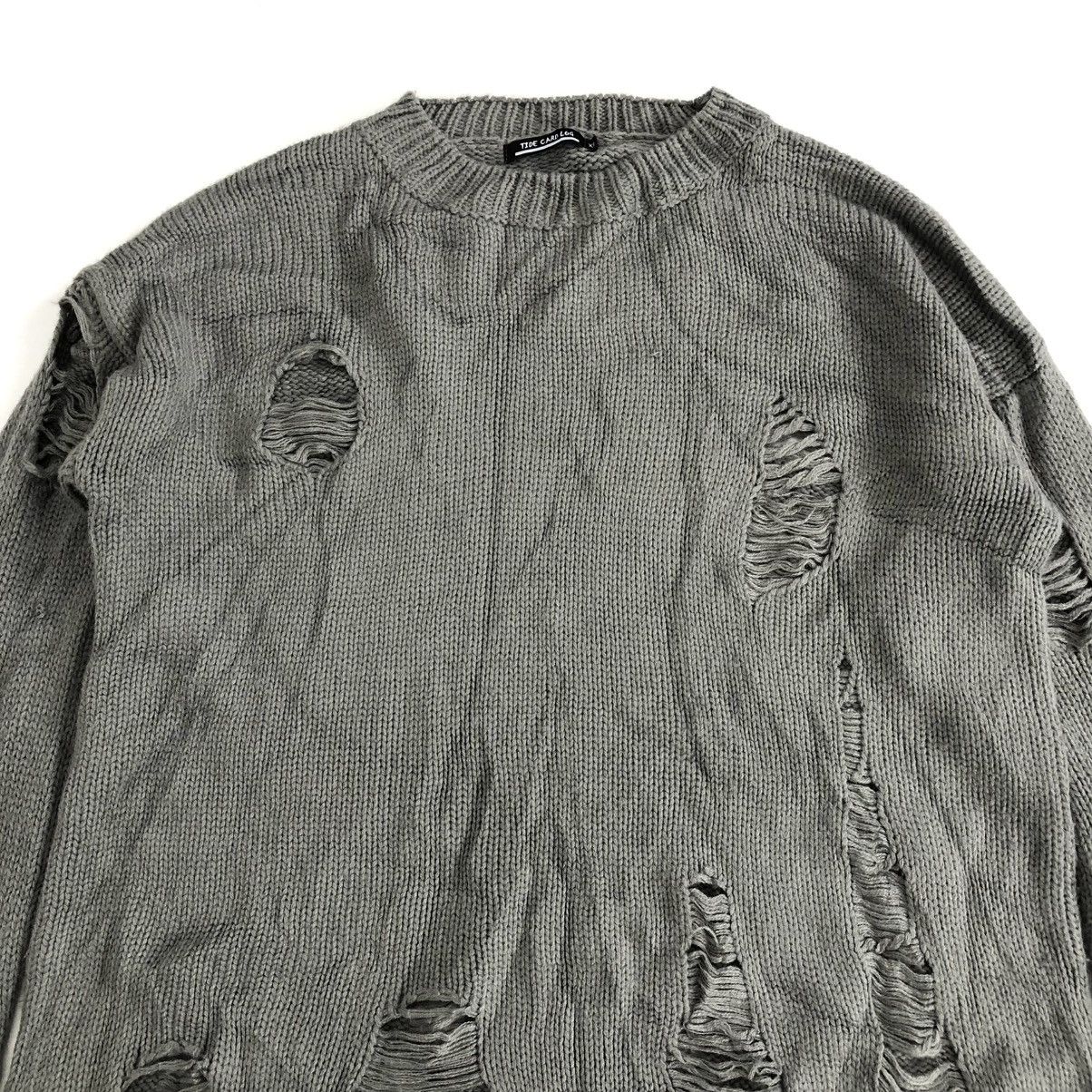If Six Was Nine × Japanese Brand × Le Grande Bleu (L.G.B.) 2000s Tie Card Log Destroyer Grunge Lgb Punk Style Knitted Size US M / EU 48-50 / 2 - 2 Thumbnail