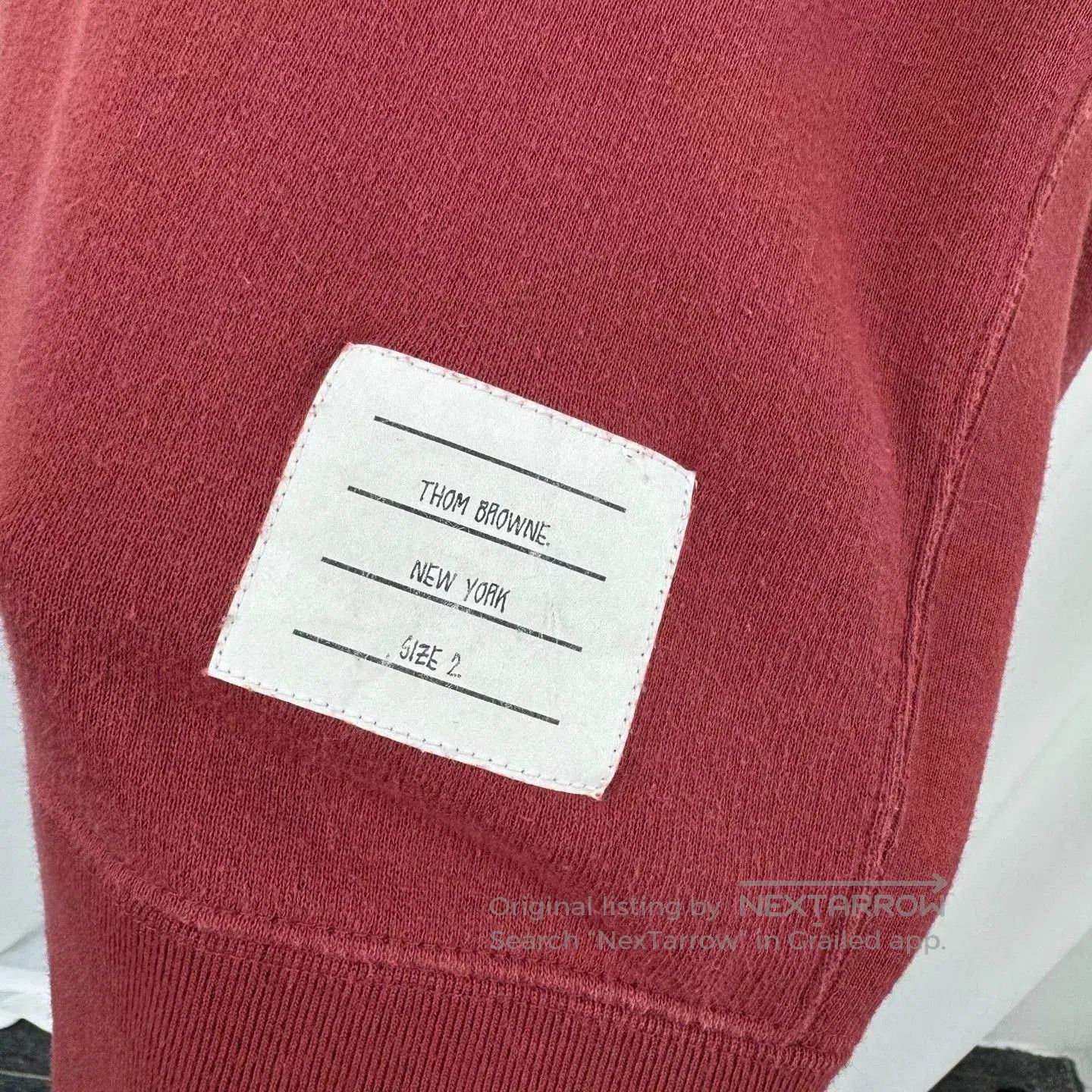 Thom Browne thom browne red long sleeve sweatshirt. Size US M / EU 48-50 / 2 - 5 Thumbnail
