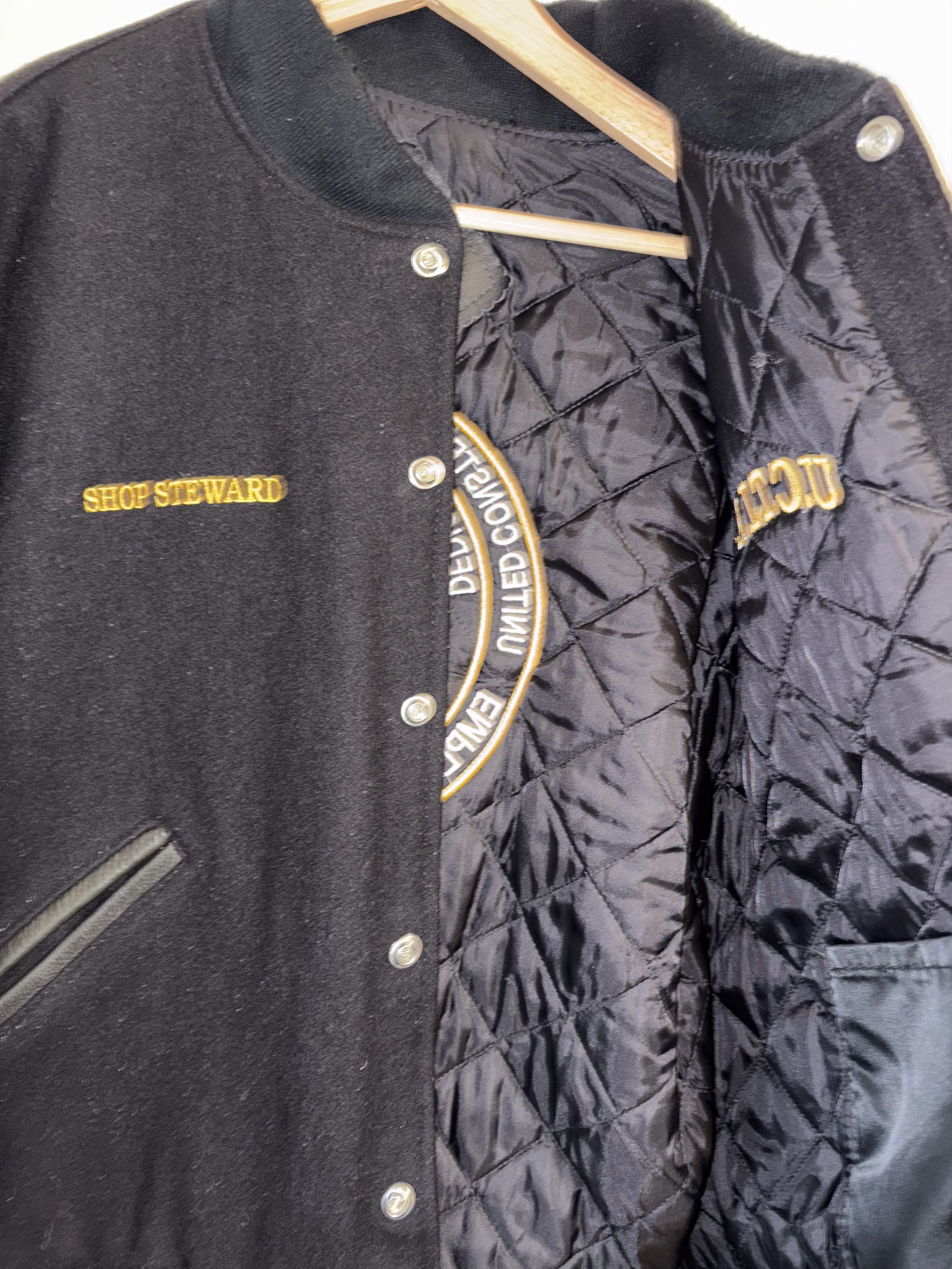 Vintage Vintage Union Black Varsity Jacket Size US L / EU 52-54 / 3 - 8 Thumbnail