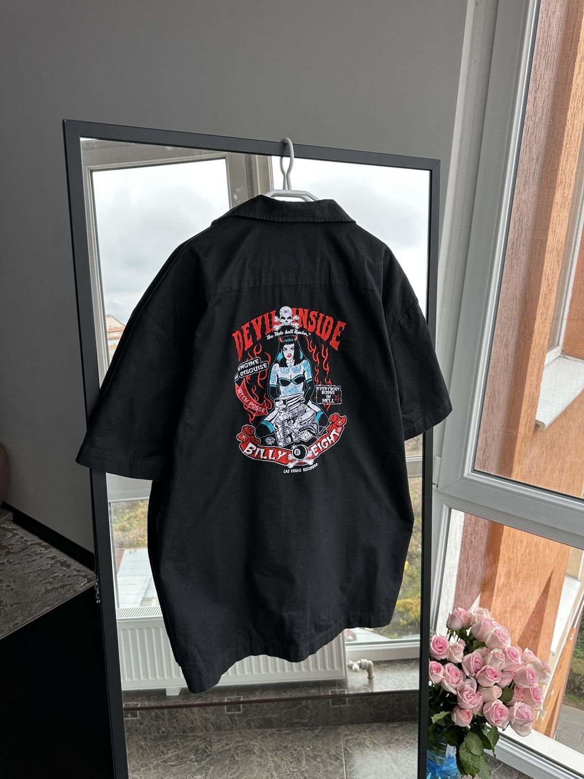 Vintage Vintage Billy Eight Moto 90s Short Sleeve Embroidered Shirt Size US XL / EU 56 / 4 - 3 Thumbnail