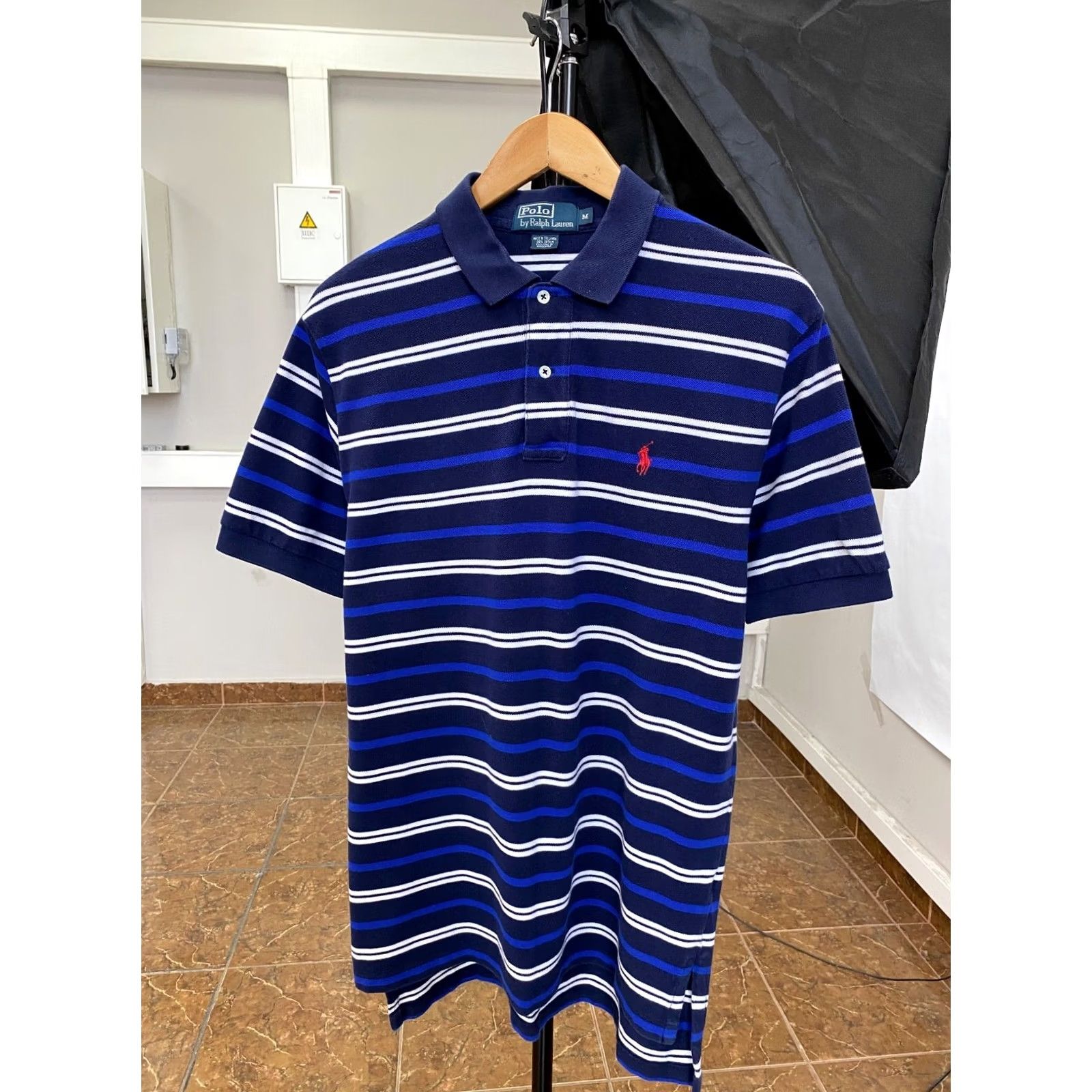 Polo Ralph Lauren VINTAGE Polo Ralph Lauren polo Shirt Adult M Blue 90s Retro Golf Rugby Walking Mens Size US M / EU 48-50 / 2 - 2 Thumbnail