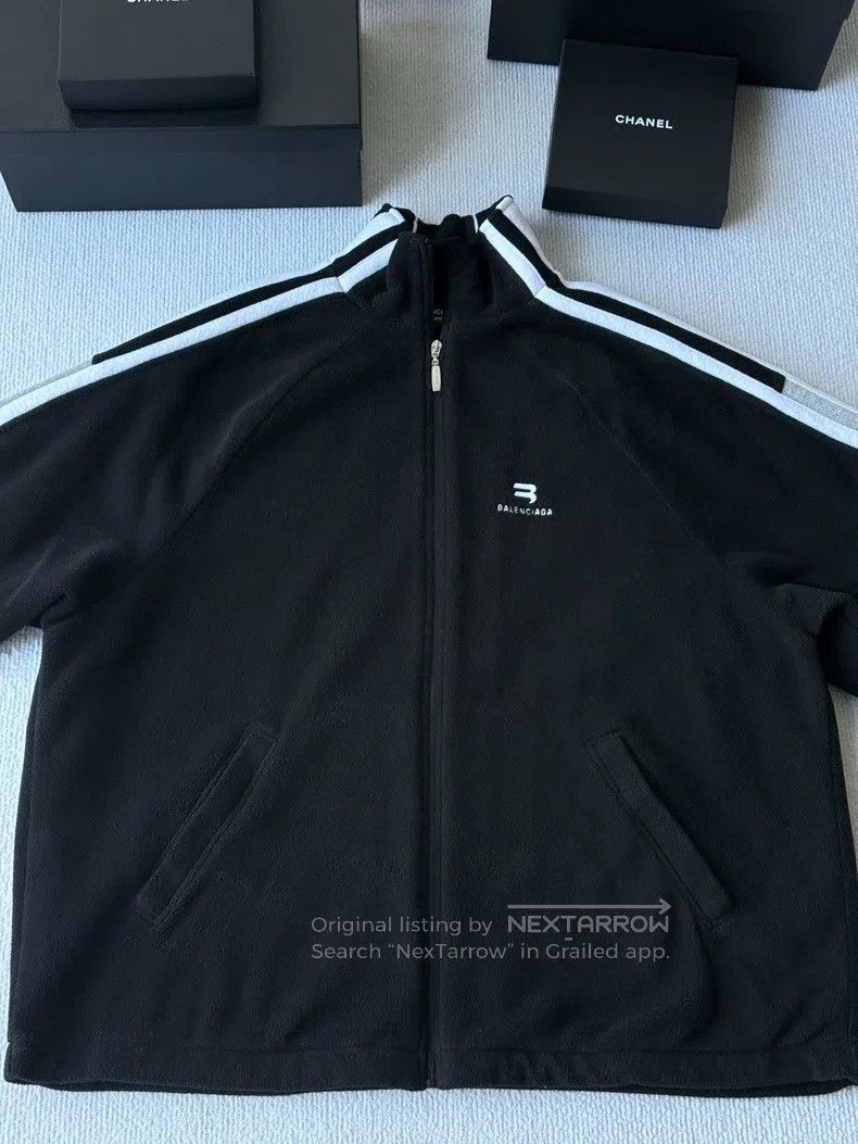Balenciaga Balenciaga Fleece embroidery double hook logo jacket coat Size US S / EU 44-46 / 1 - 2 Thumbnail