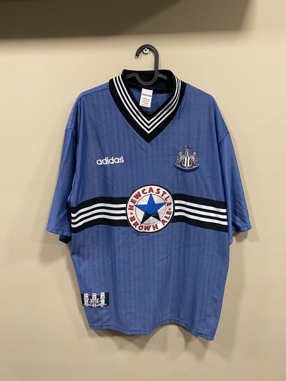 Adidas Vintage 1996 Adidas New Castle Soccer Jersey Size US XL / EU 56 / 4 - 1 Thumbnail