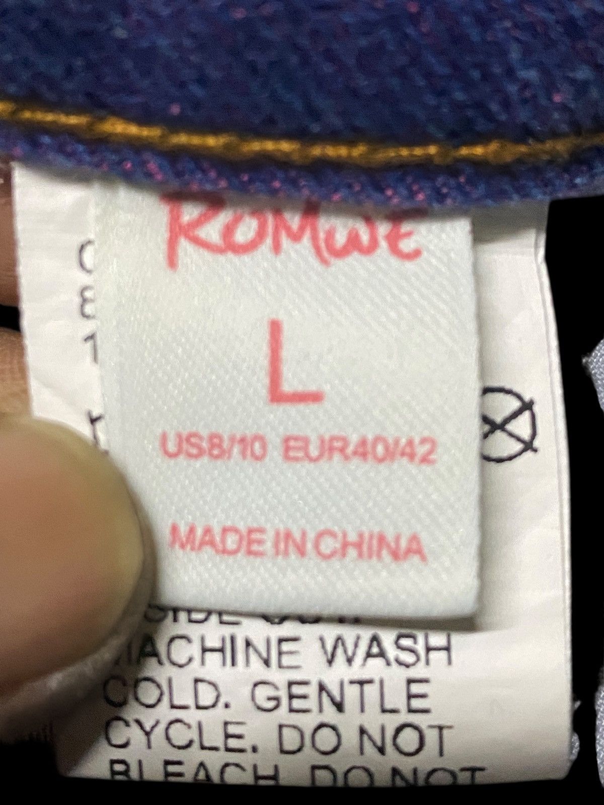 Japanese Brand Vintage Japanese Brand Romwe Nice Ripped Baggy Jeans Size US 31 - 13 Thumbnail