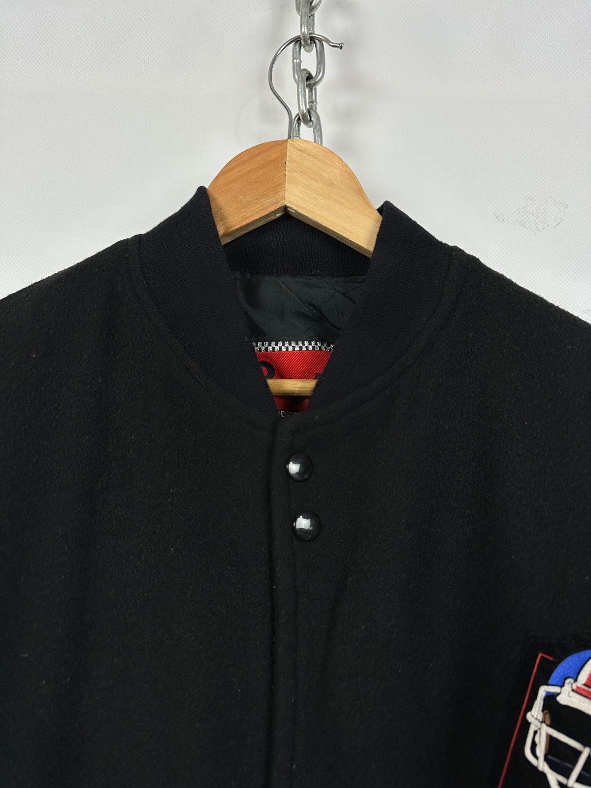 NFL 90s Vintage Super Bowl USA Zip It Varsity Bomber Jacket Size US L / EU 52-54 / 3 - 13 Thumbnail