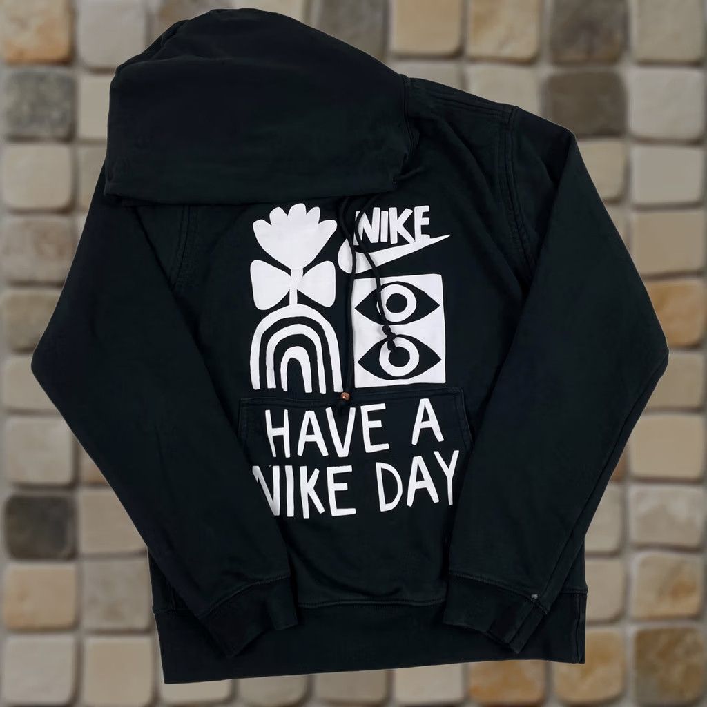 Nike Nike Hoodie Mens Small Black French Terry Long Sleeve Pullover Lined Size US S / EU 44-46 / 1 - 1 Thumbnail