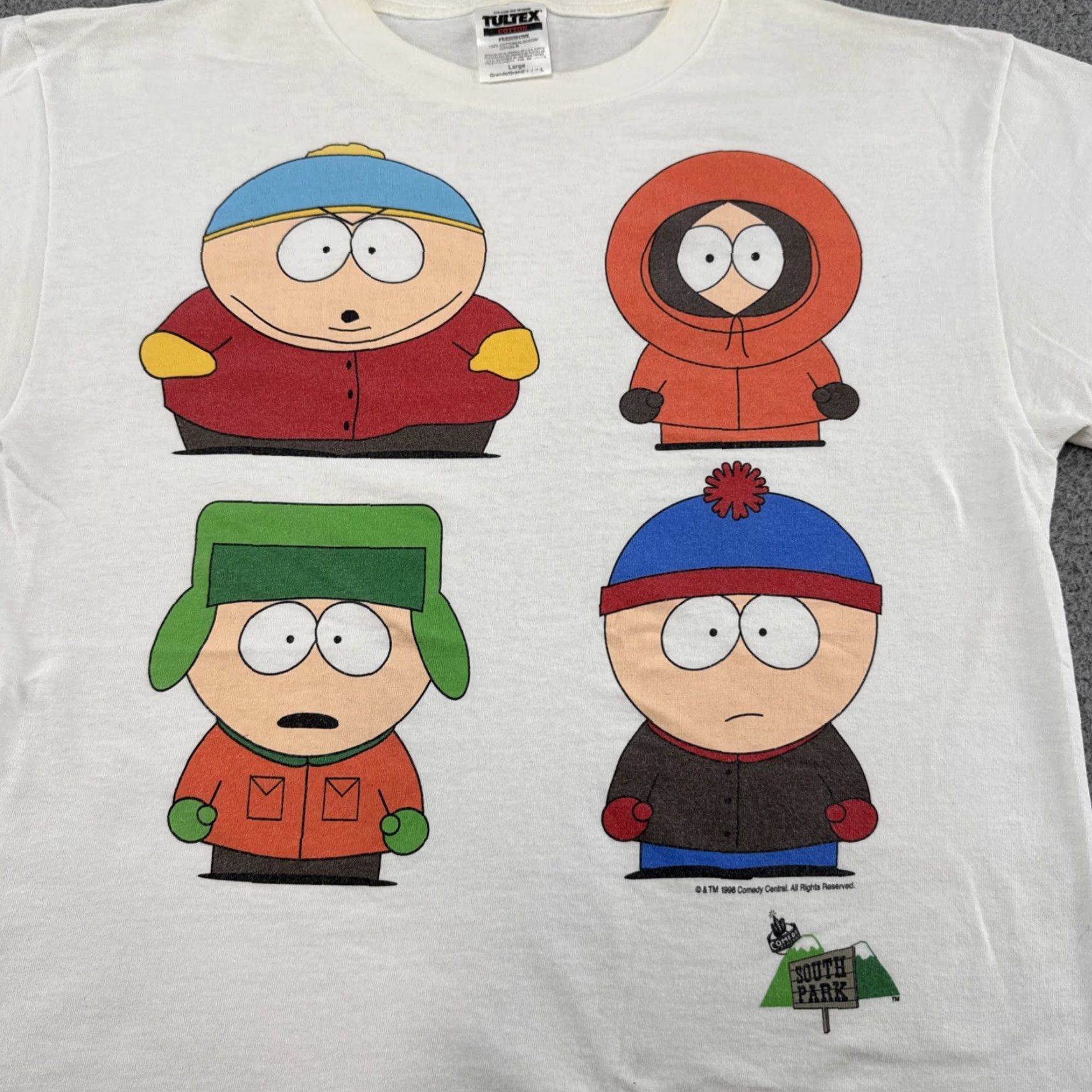 Vintage VINTAGE South Park T-Shirt Men’s L White 90s Cartoon Funny Gildan Read Vintage Yes Read Size US L / EU 52-54 / 3 - 2 Thumbnail
