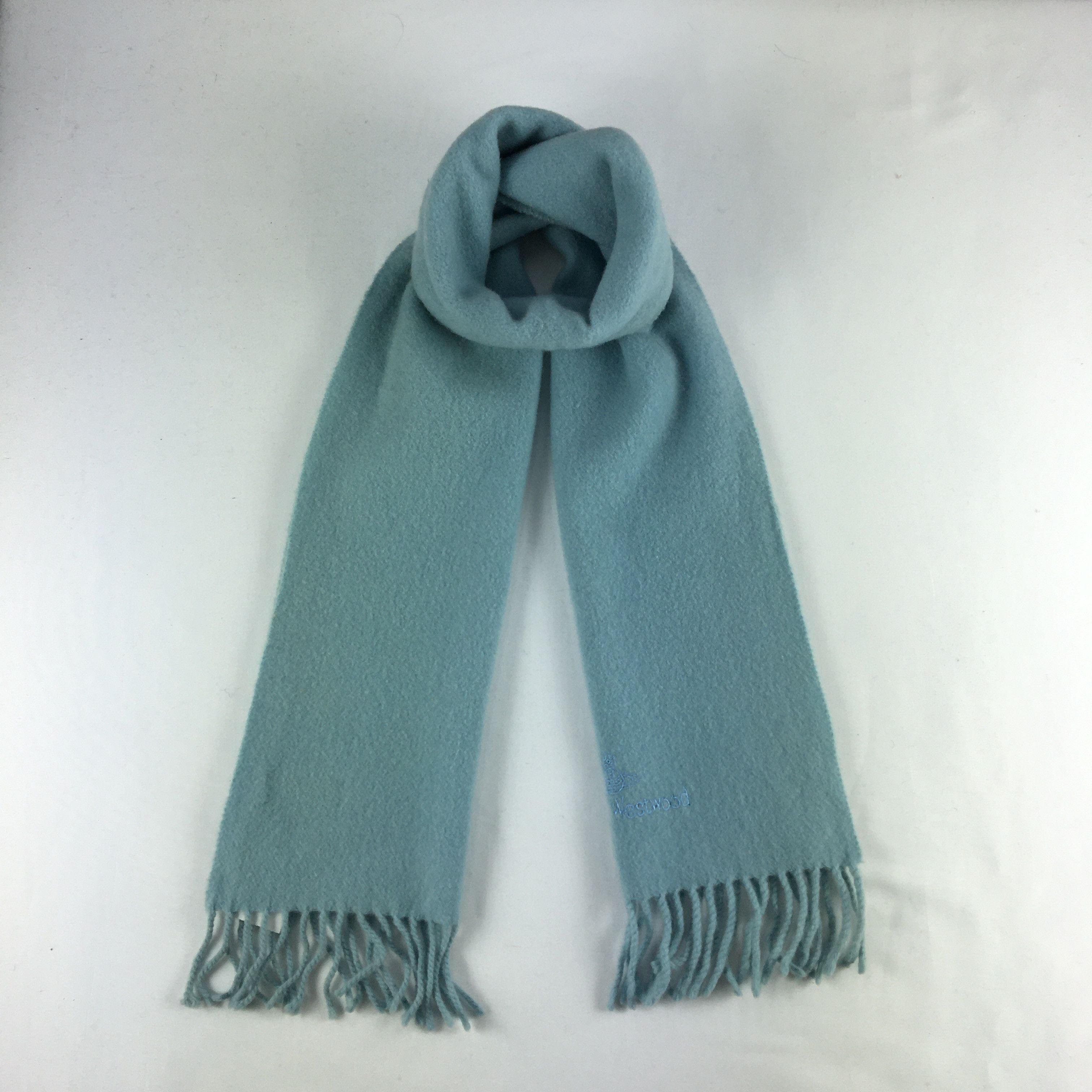 Japanese Brand Vintage Vivienne Westwood Scarf Muffler Orbs Wool Scarves. Size ONE SIZE - 1 Thumbnail