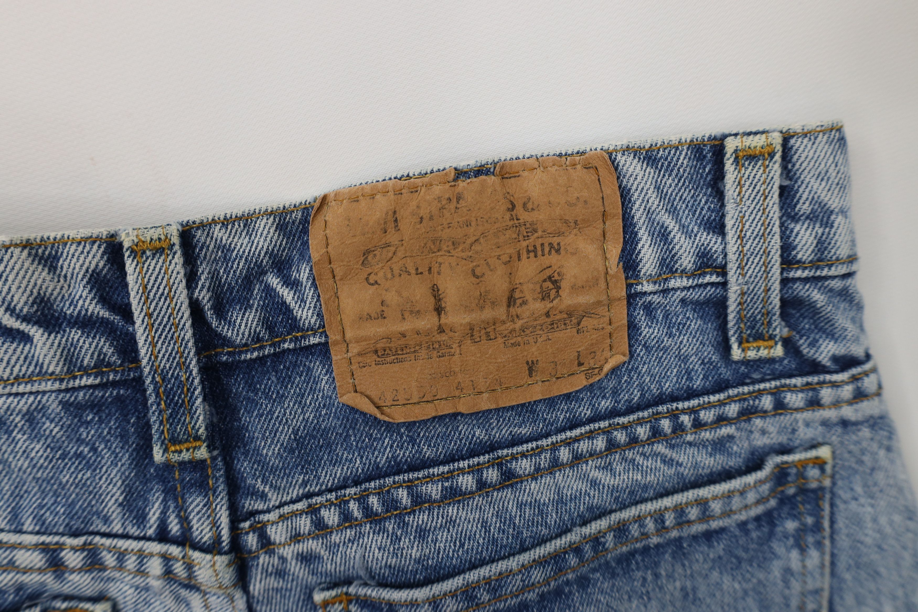 Levi's Vintage 80s Levis 550 Orange Tab Acid Wash Relaxed Jeans USA Size US 31 - 16 Thumbnail