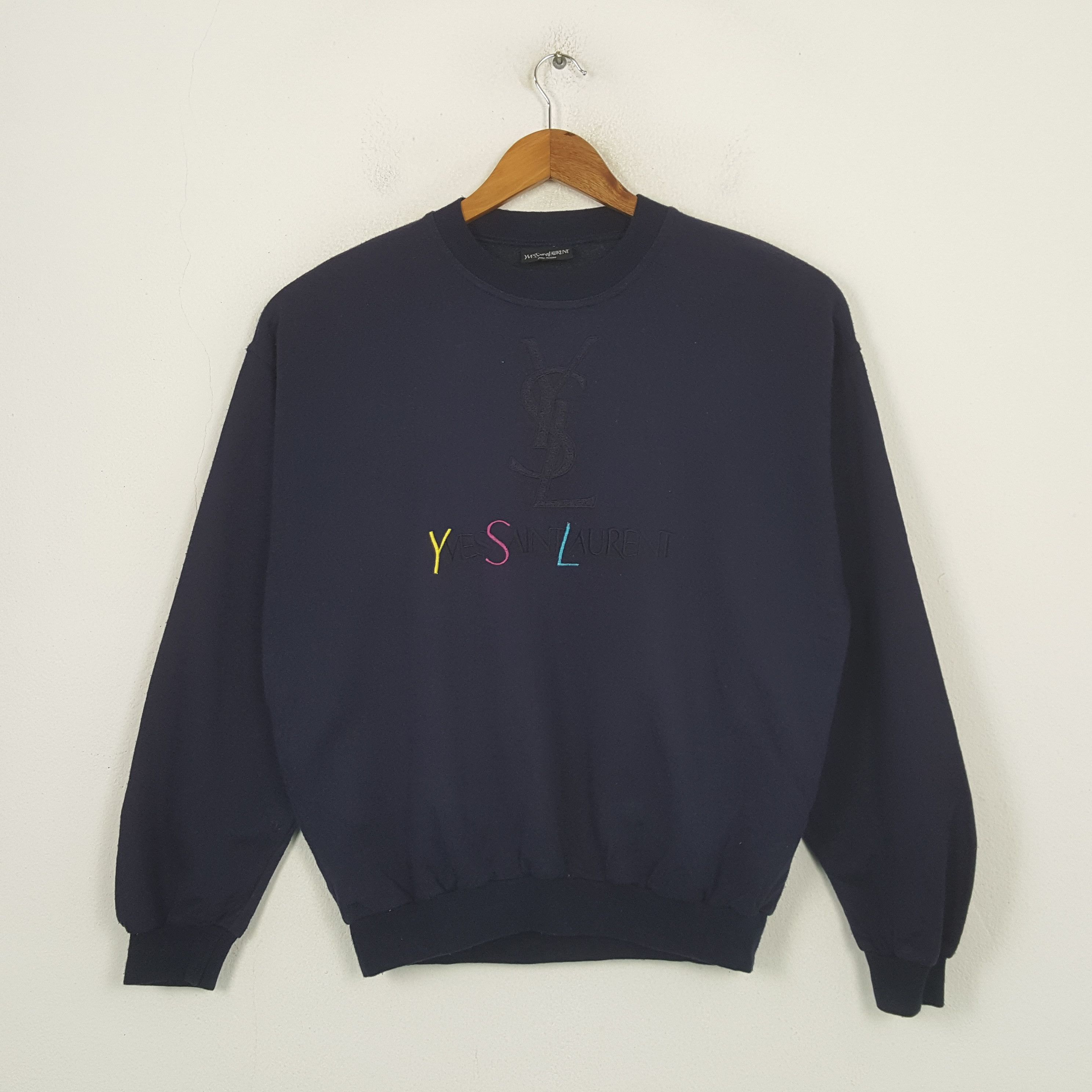 Vintage Yves Saint Laurent Luxury Brand Sweatshirt C302N12