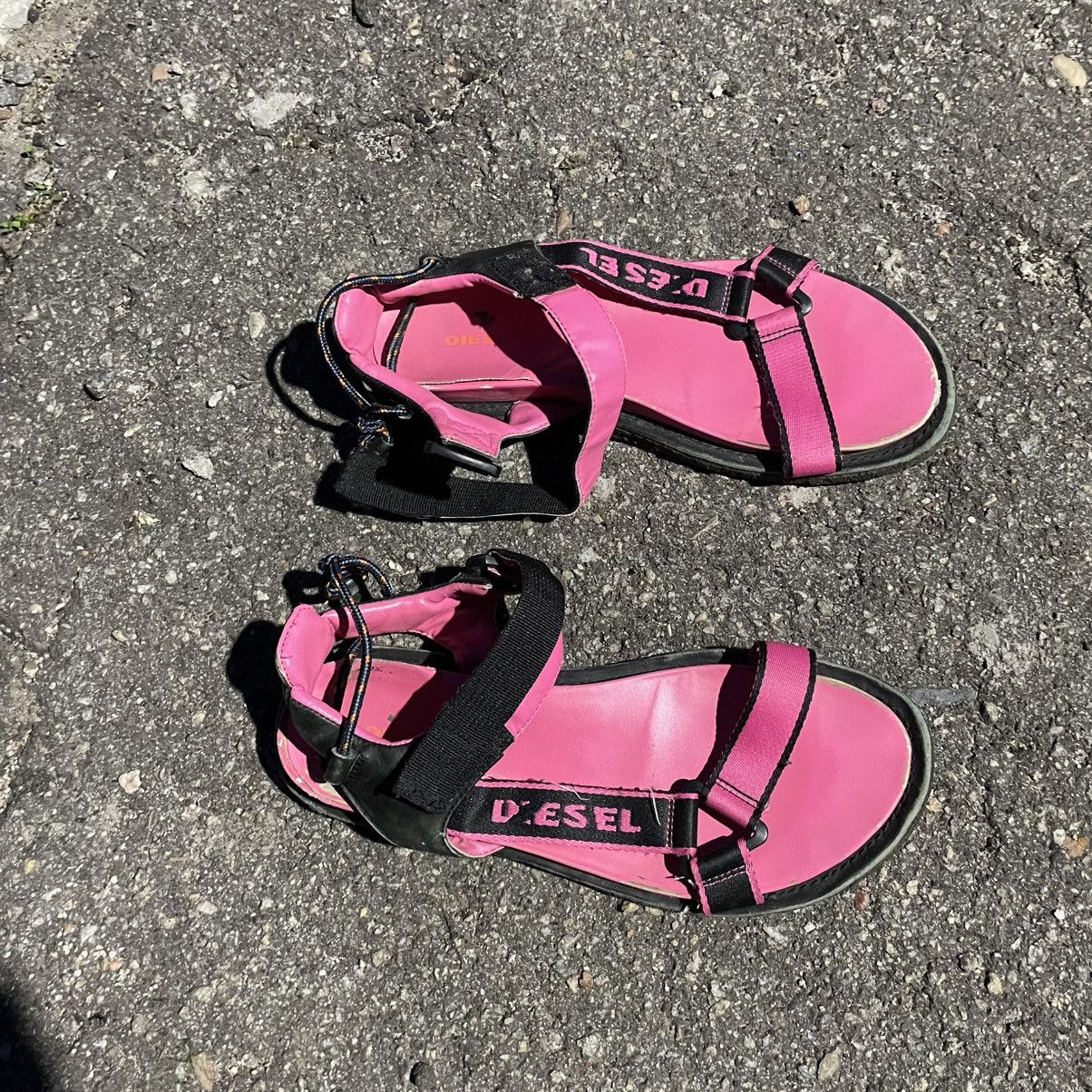 Diesel Diesel S Paradyce FS Sandals y2k pink black y2k shoes slip Size US 10 / IT 40 - 1 Thumbnail