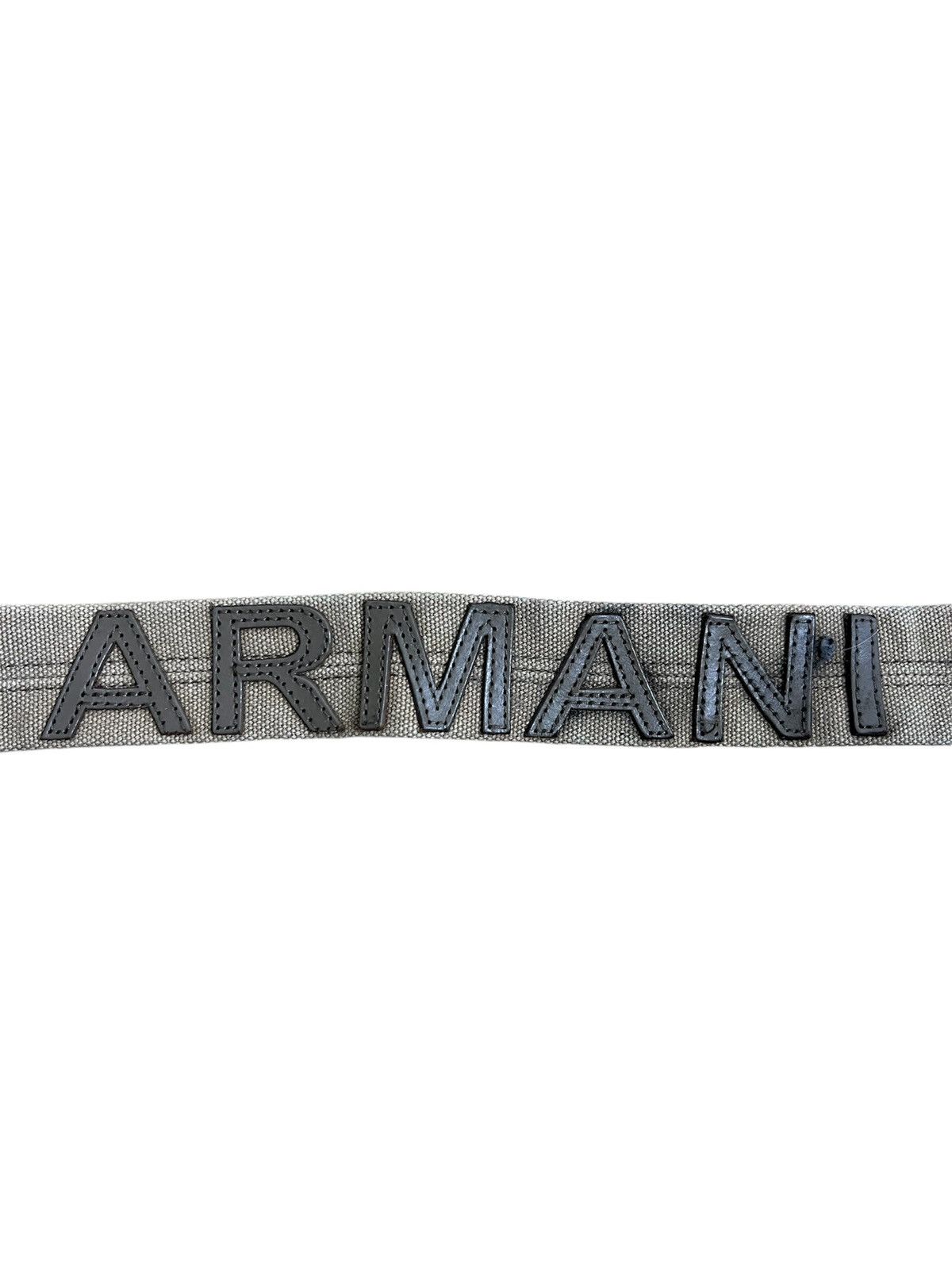 Armani Exchange × Vintage 2000s Armani Exchange Patched-Spellout Belt Size 38 - 2 Thumbnail
