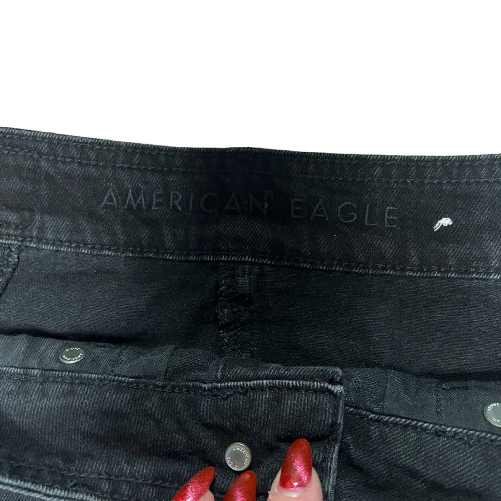 American Eagle Outfitters American Eagle Outfitters Skirt Womens Size 6 Black Denim Size 28" / US 6 / IT 42 - 3 Thumbnail