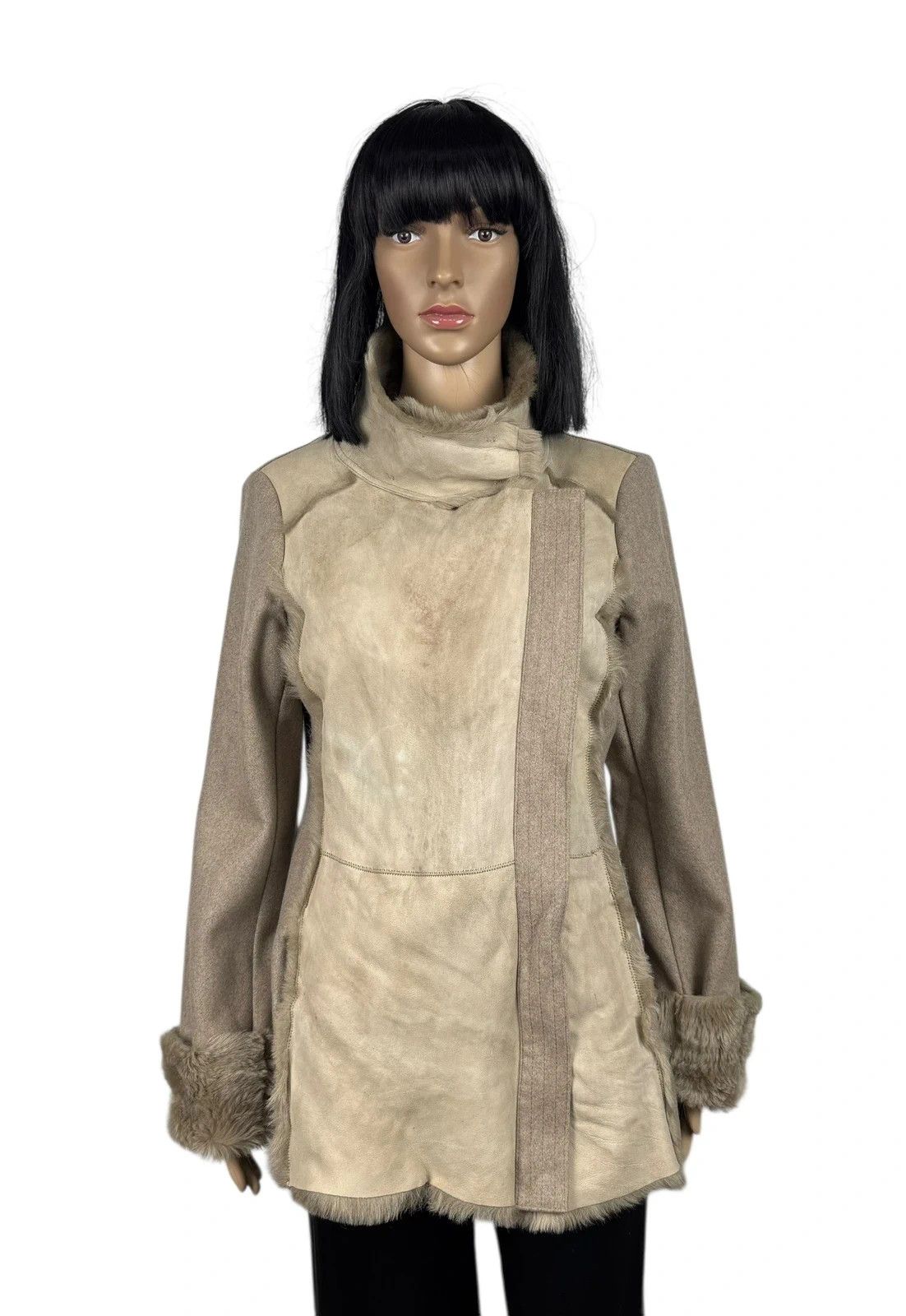 Trussardi Trussardi Genuine Leather Wool Jacket Shearling size 46 Size L / US 10 / IT 46 - 1 Thumbnail