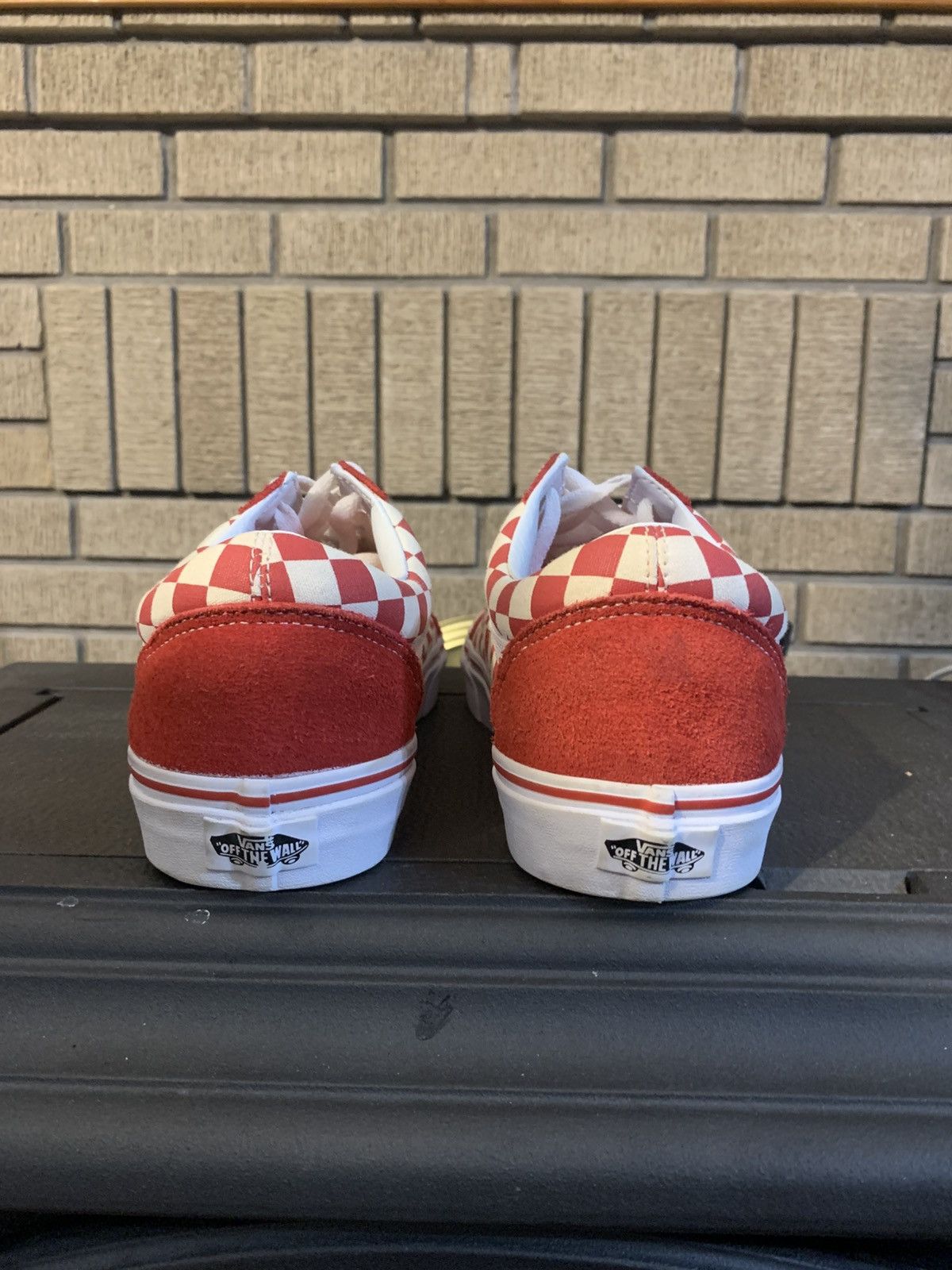 Vans NEW Red Checkboard Vans Size US 10.5 / EU 43-44 - 2 Thumbnail