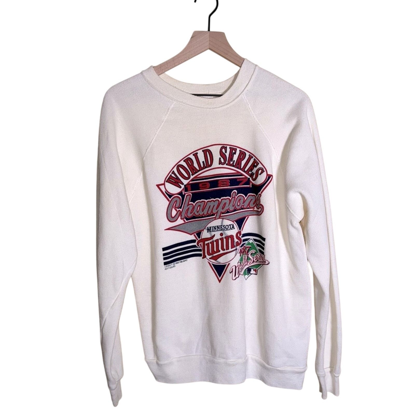 Logo 7 VNTG MLB TULTEX Minnesota Twins 1987 Logo 7 crewneck XL Size US XL / EU 56 / 4 - 1 Thumbnail