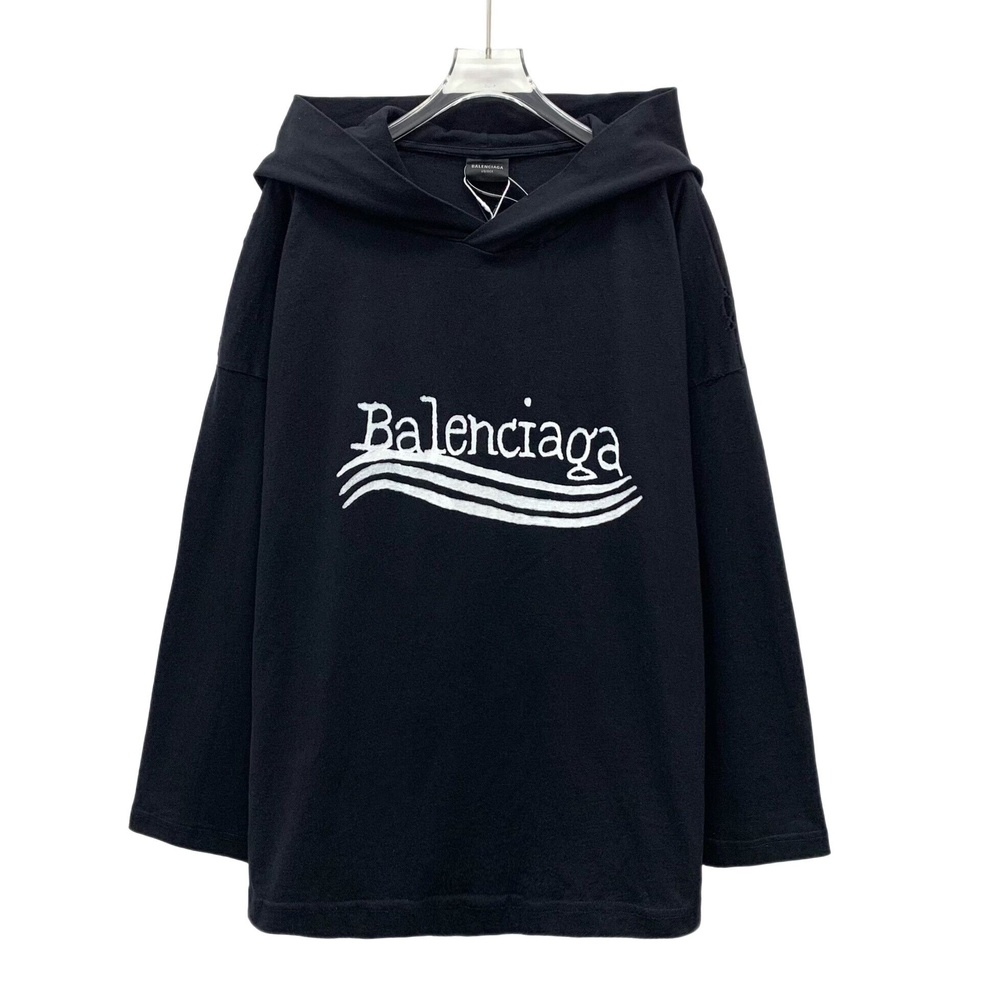 Balenciaga Balenciaga Wavy Logo Hoodie M Size US M / EU 48-50 / 2 - 1 Thumbnail
