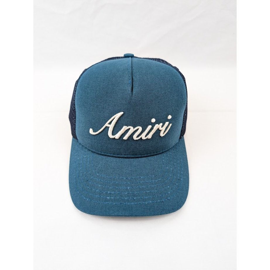 Amiri o1rshd1 Q:7 / Size: OS / Amiri Script Trucker Hat/Cap Teal Size ONE SIZE - 1 Thumbnail