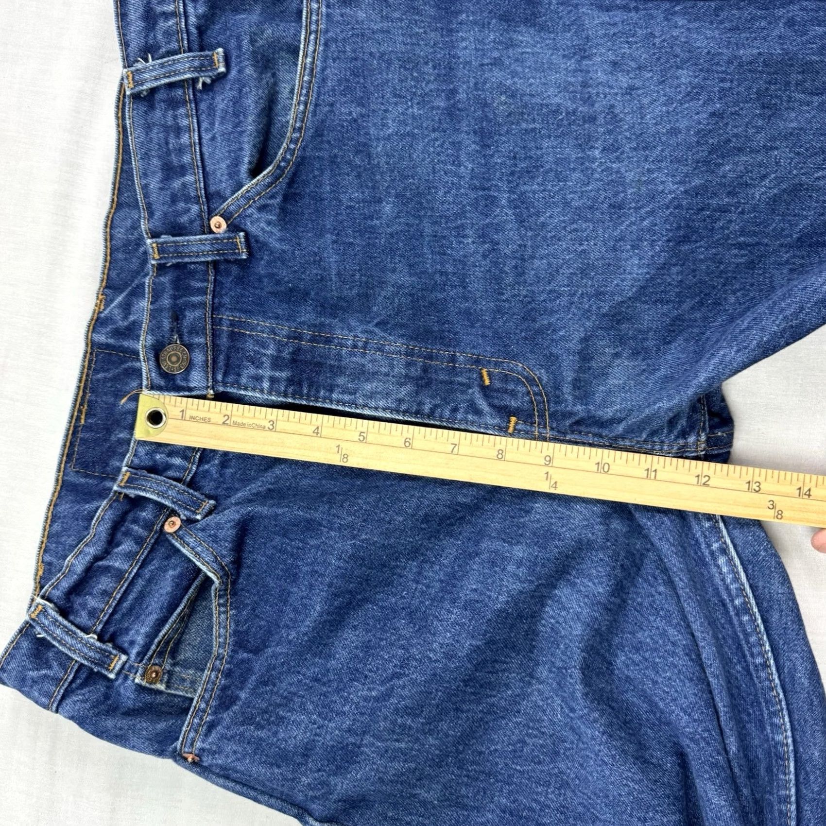 Levi's VINTAGE Levi's 505 Orange Tab Jeans Men 35x30 Straight Blue Denim USA 80s 90s Size US 35 - 7 Thumbnail