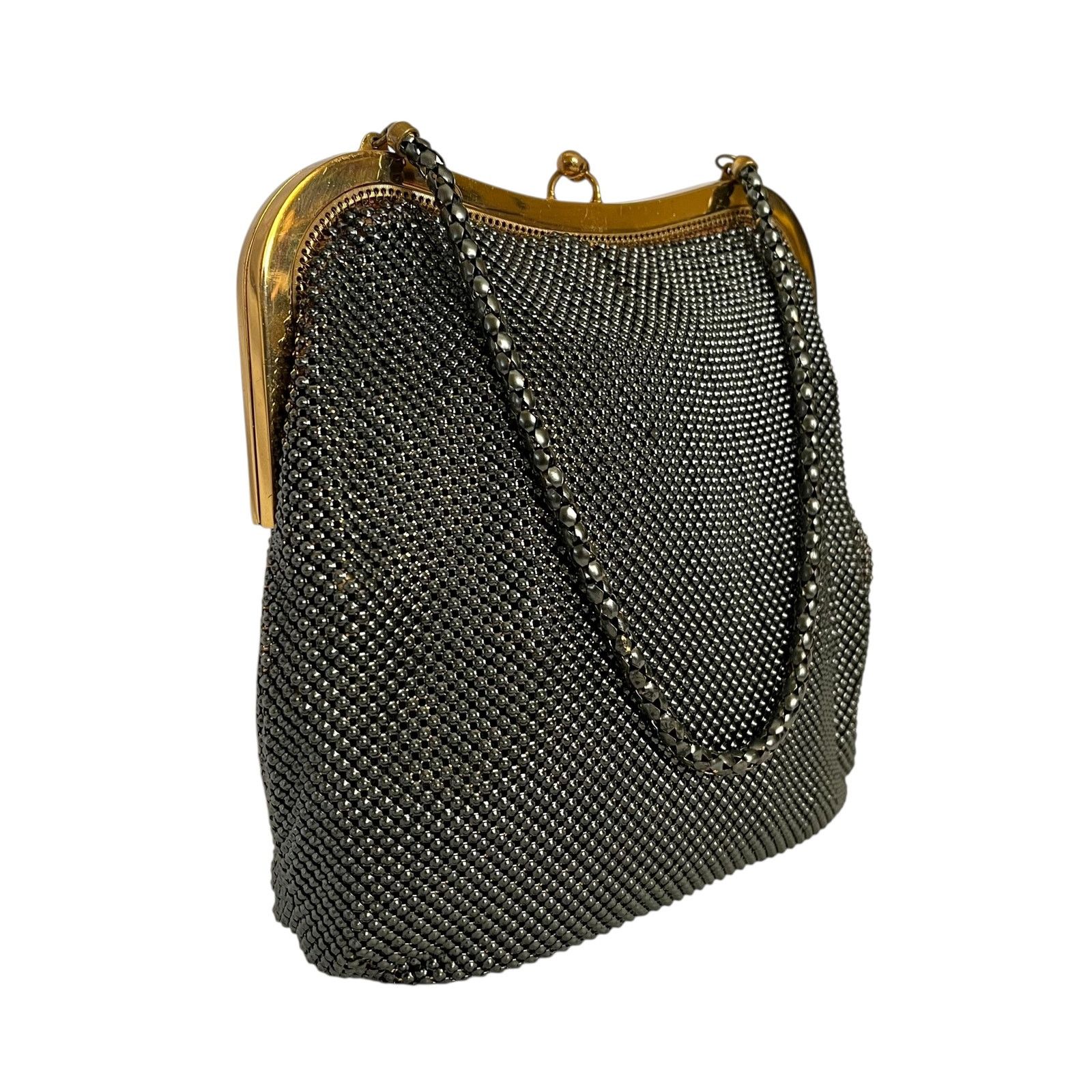 Vintage 1930s Whiting & Davis Vintage Metal Mesh Evening Bag Size ONE SIZE - 10 Thumbnail