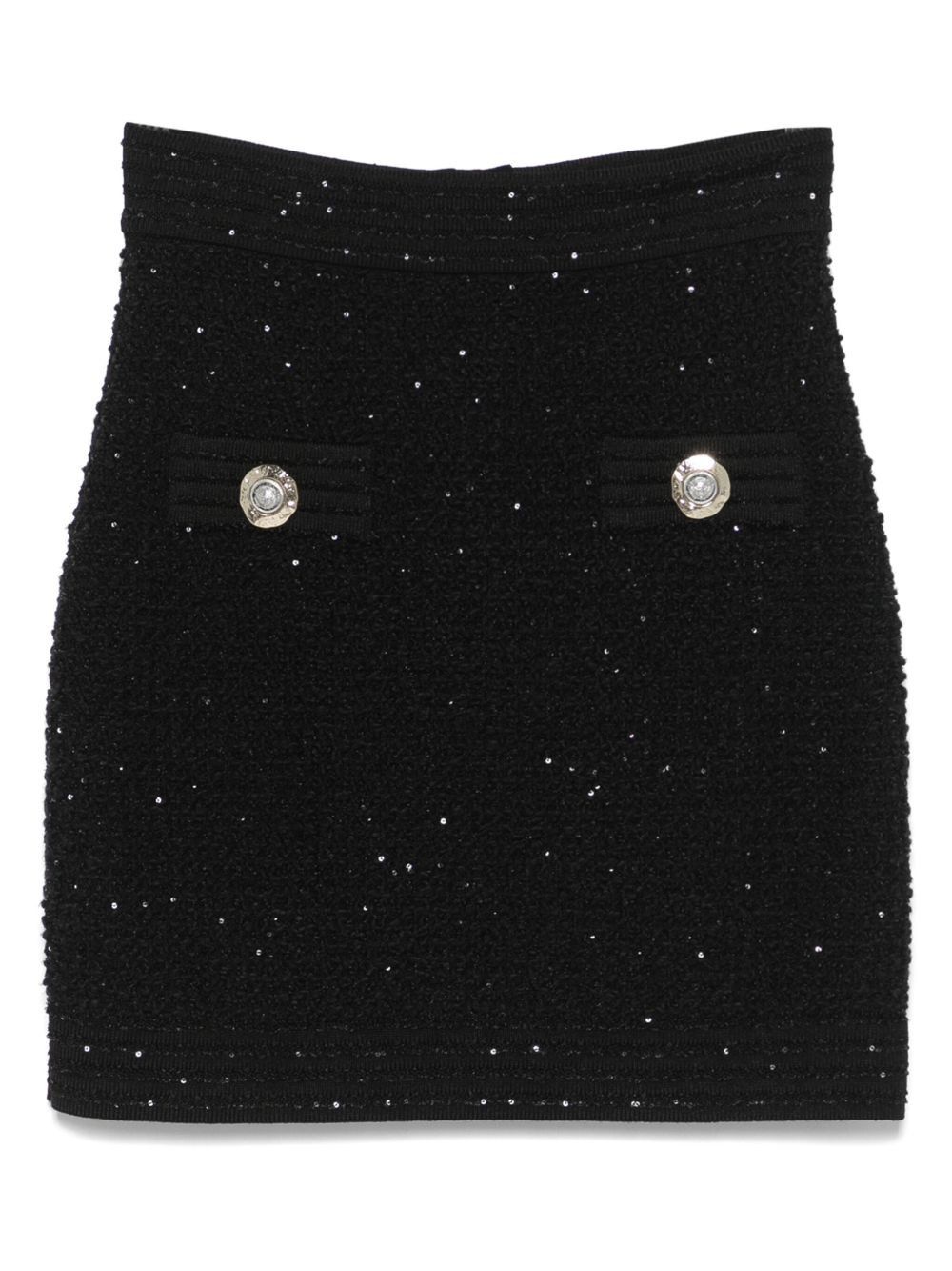 Balmain TWEED MINI SKIRT Size 25" / US 0 / IT 36 - 1 Thumbnail