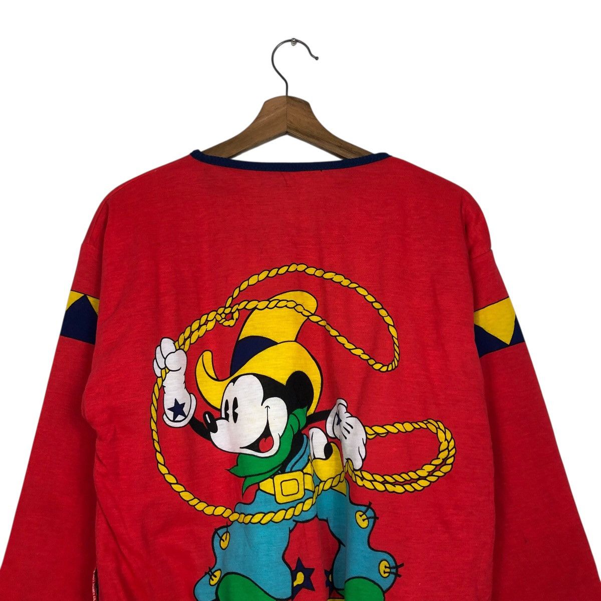 Vintage Vintage Sweatshirt Long Sleeve Mickey Mouse Cartoon BigLogo Size US M / EU 48-50 / 2 - 10 Thumbnail