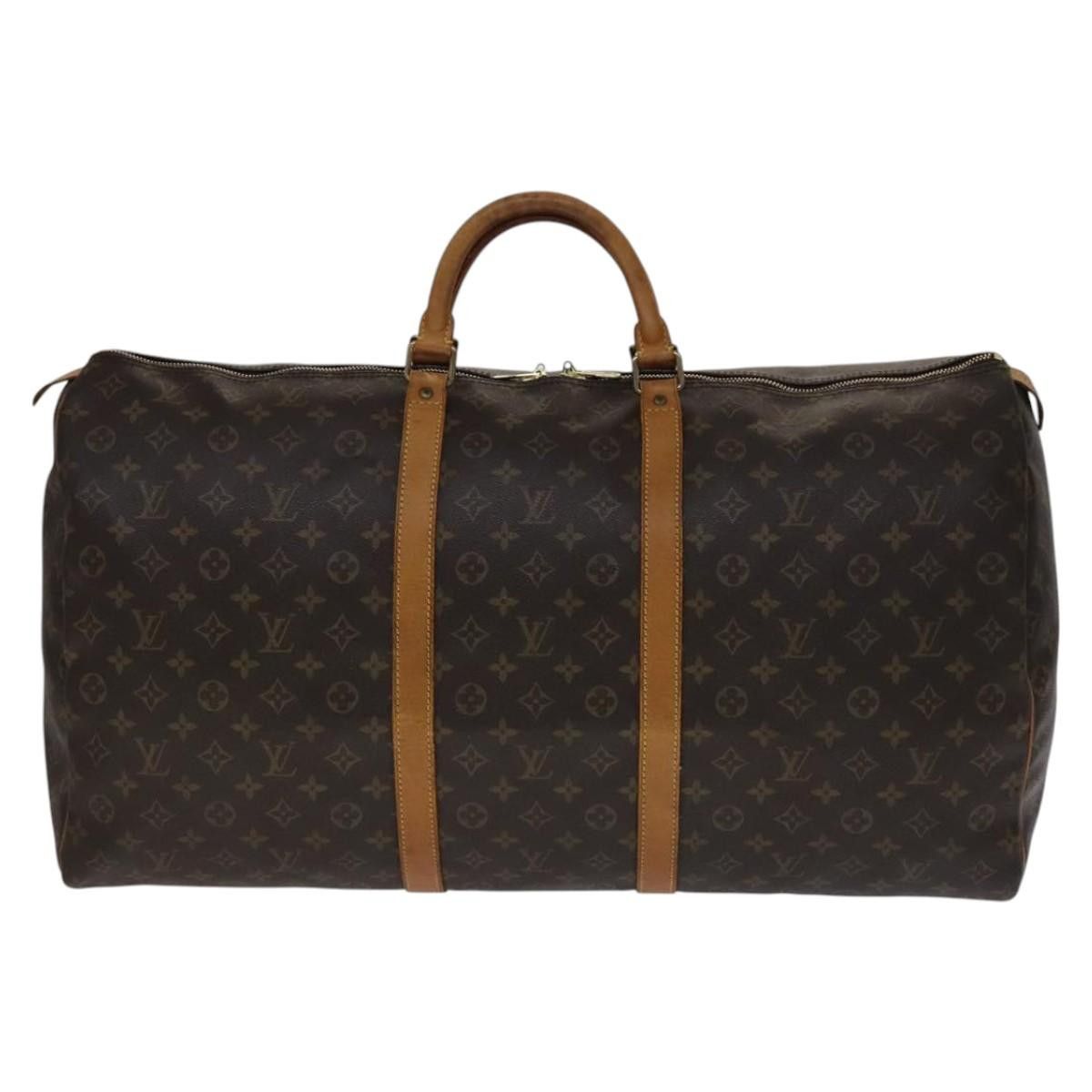 Louis Vuitton Keepall 60 Brown Canvas Travel Bag (Pre-Owned) Size ONE SIZE - 1 Thumbnail