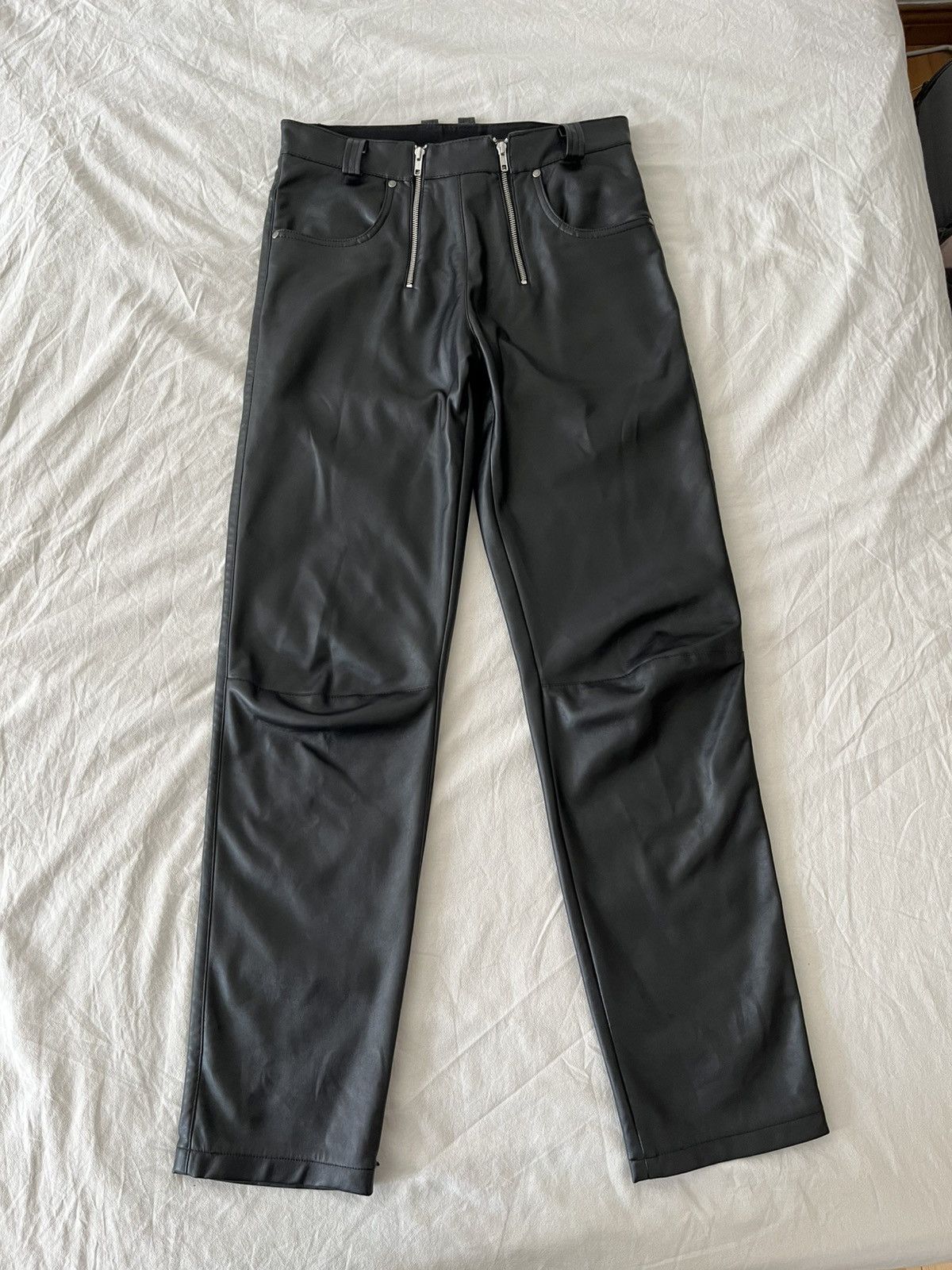 GmbH GmbH Leather Zip Pants SS20 in Size 30 Size US 30 / EU 46 - 1 Thumbnail