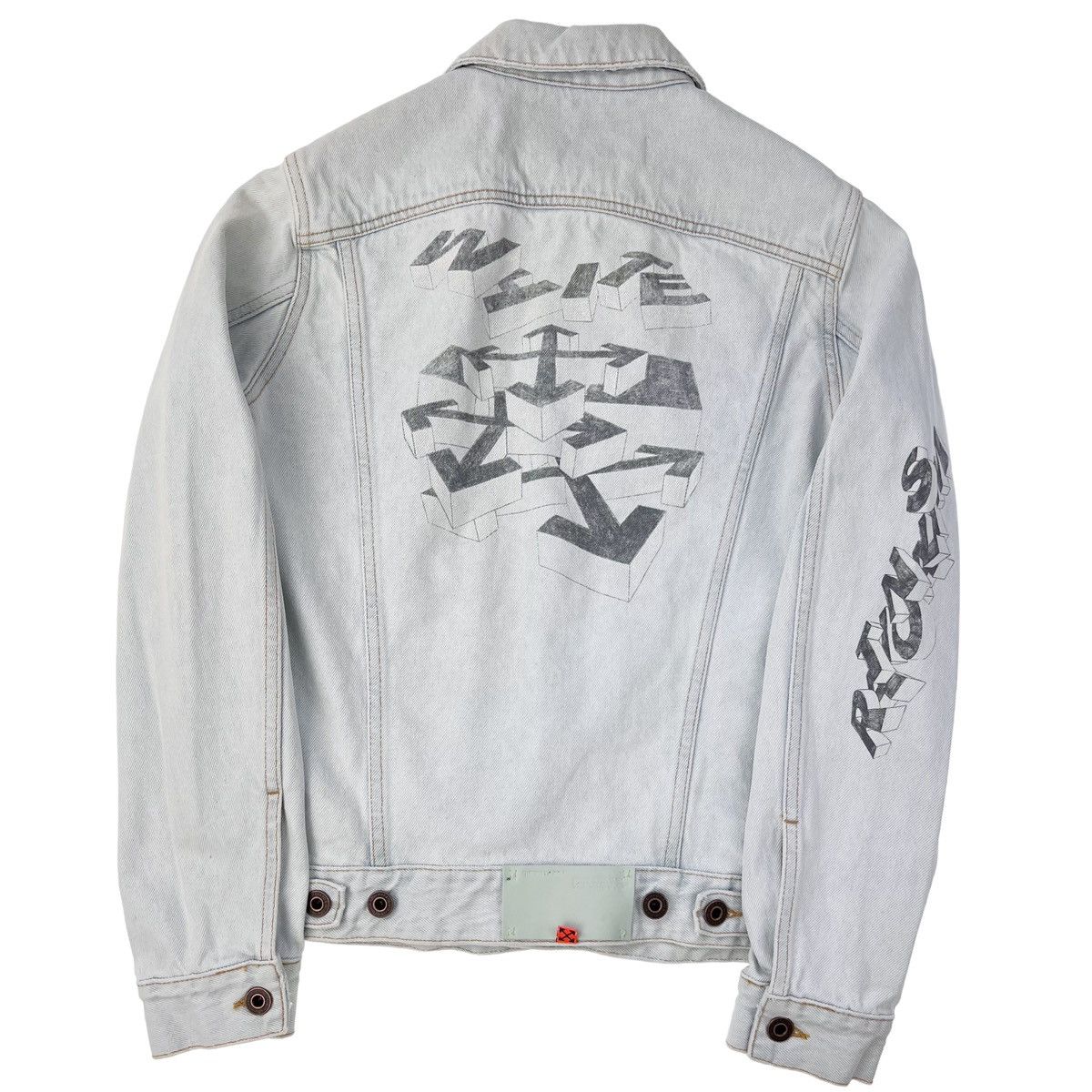 Off-White Off-White 3D Pencil Denim Jacket Size US XS / EU 42 / 0 - 3 Thumbnail