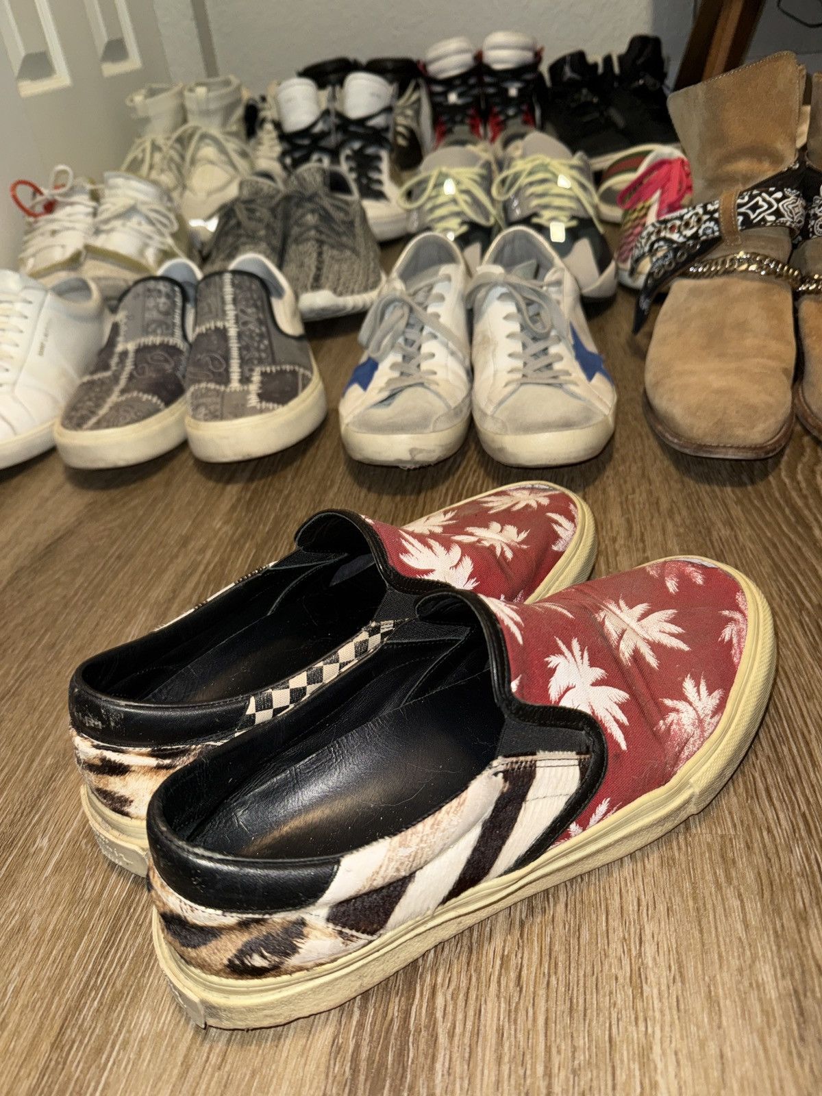 Amiri Slip On Palm Patchwork Sneakers amiri palms Size US 10 / EU 43 - 5 Thumbnail