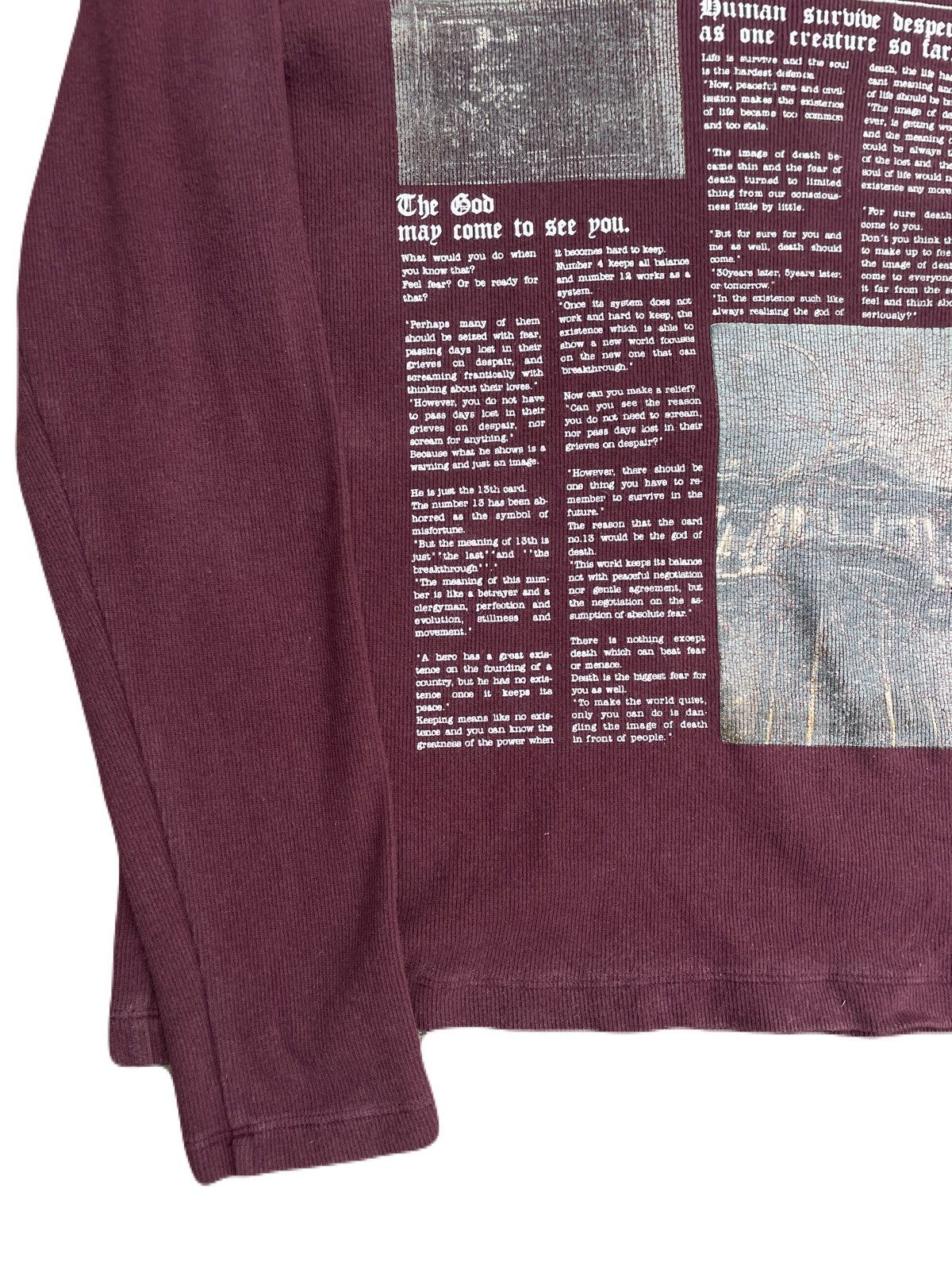 If Six Was Nine 2000s Japanese archive Vkei Poem Long Sleeve Tee Gyaruo Size US S / EU 44-46 / 1 - 6 Thumbnail