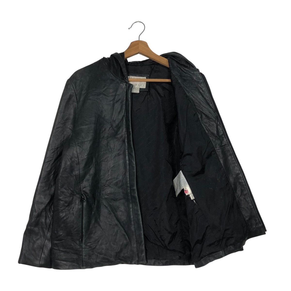 Japanese Brand 📌Rich Black Vintage Leather Jacket Nine West Issey Miyake Size US M / EU 48-50 / 2 - 13 Thumbnail