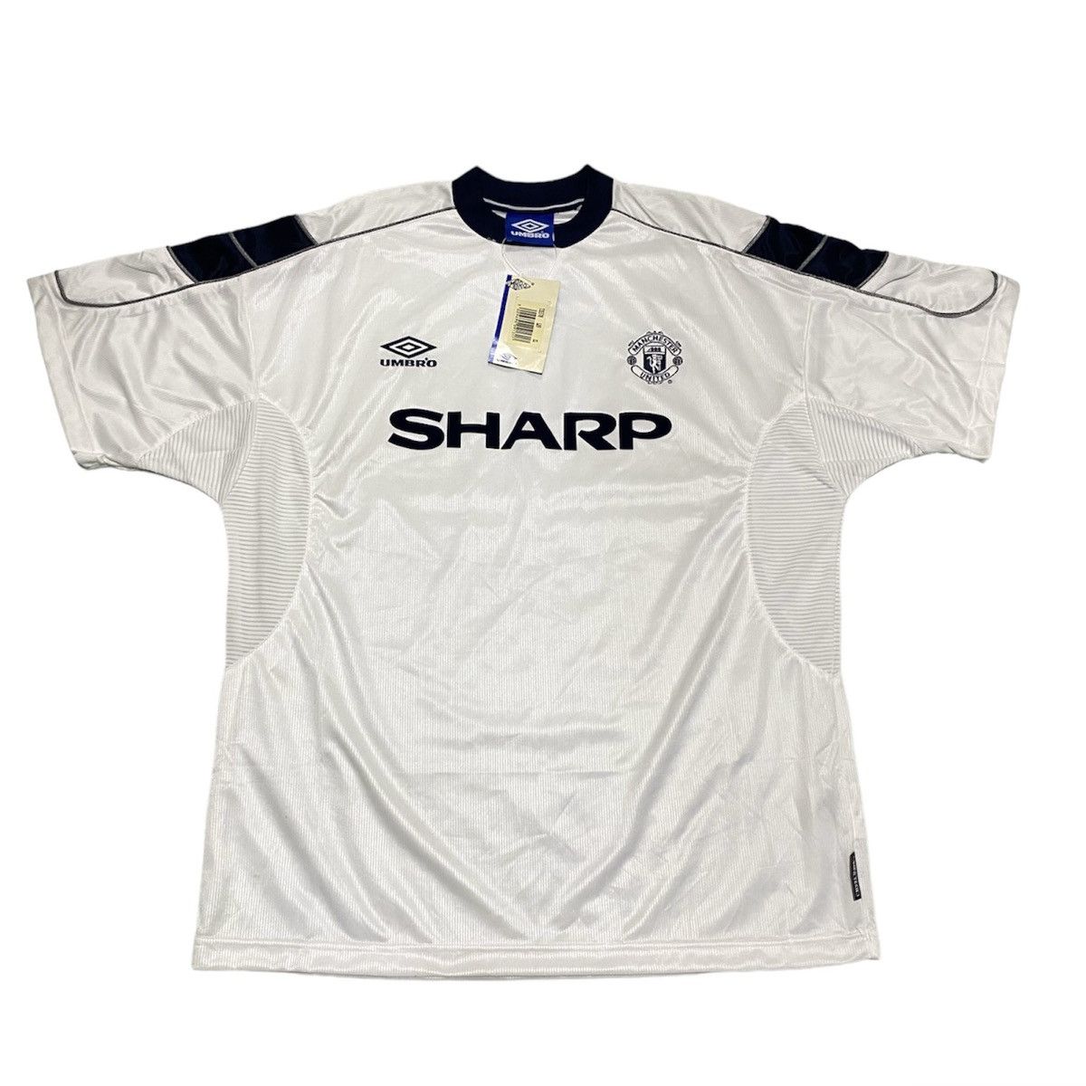 Umbro Manchester United 1999 Away sponsored by sharp⚽️(Deadstock💎) Size US XL / EU 56 / 4 - 1 Thumbnail