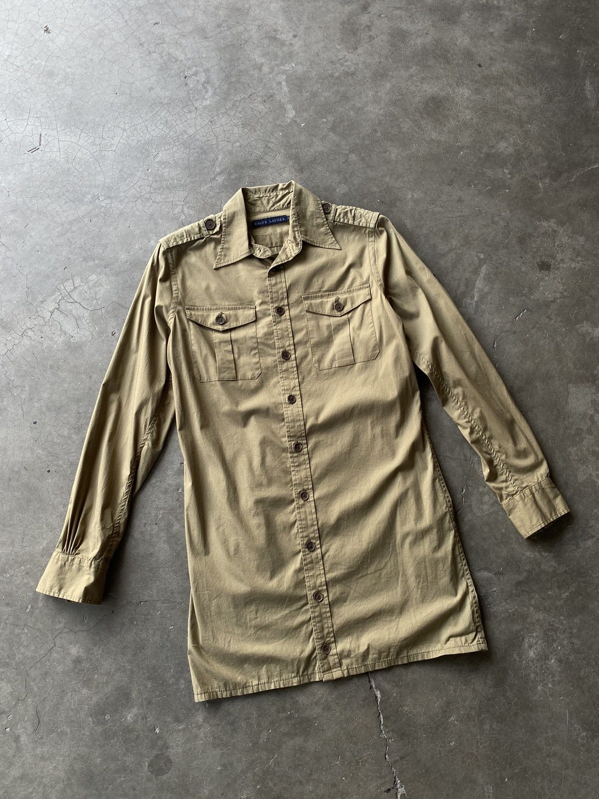 Ralph Lauren Ralph Lauren Long Button Ups Army Pattern Shirt Size M / US 6-8 / IT 42-44 - 1 Thumbnail