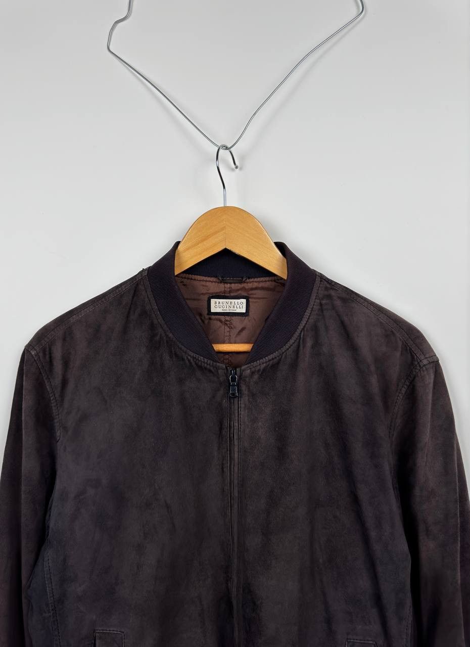 Brunello Cucinelli Brunello Cucinelli Suede Bomber Jacket Size US M / EU 48-50 / 2 - 5 Thumbnail