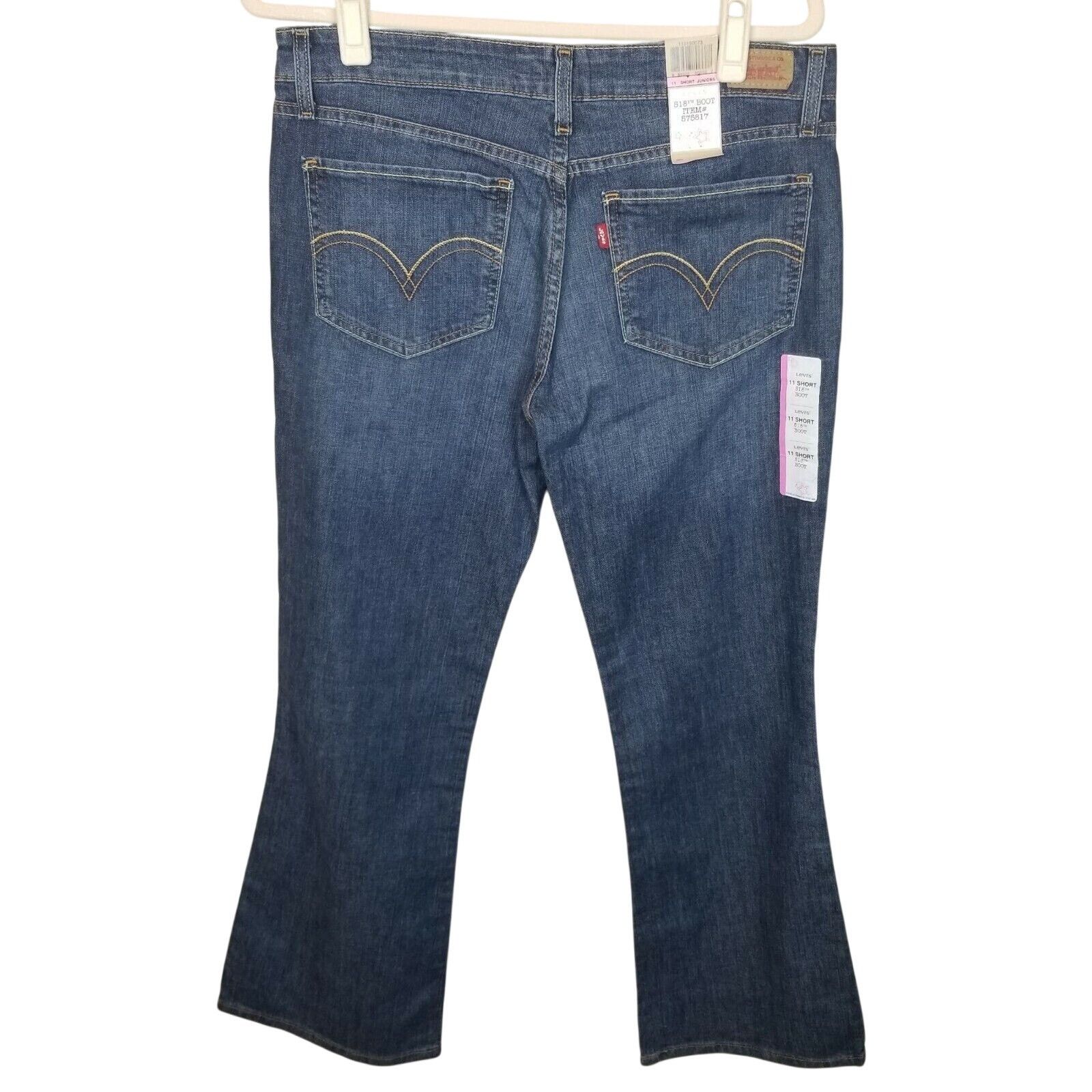 Levi's Vintage Y2K Levis 518 Super Low Bootcut Jeans Juniors 11 Size 32" / US 10 / IT 46 - 6 Thumbnail
