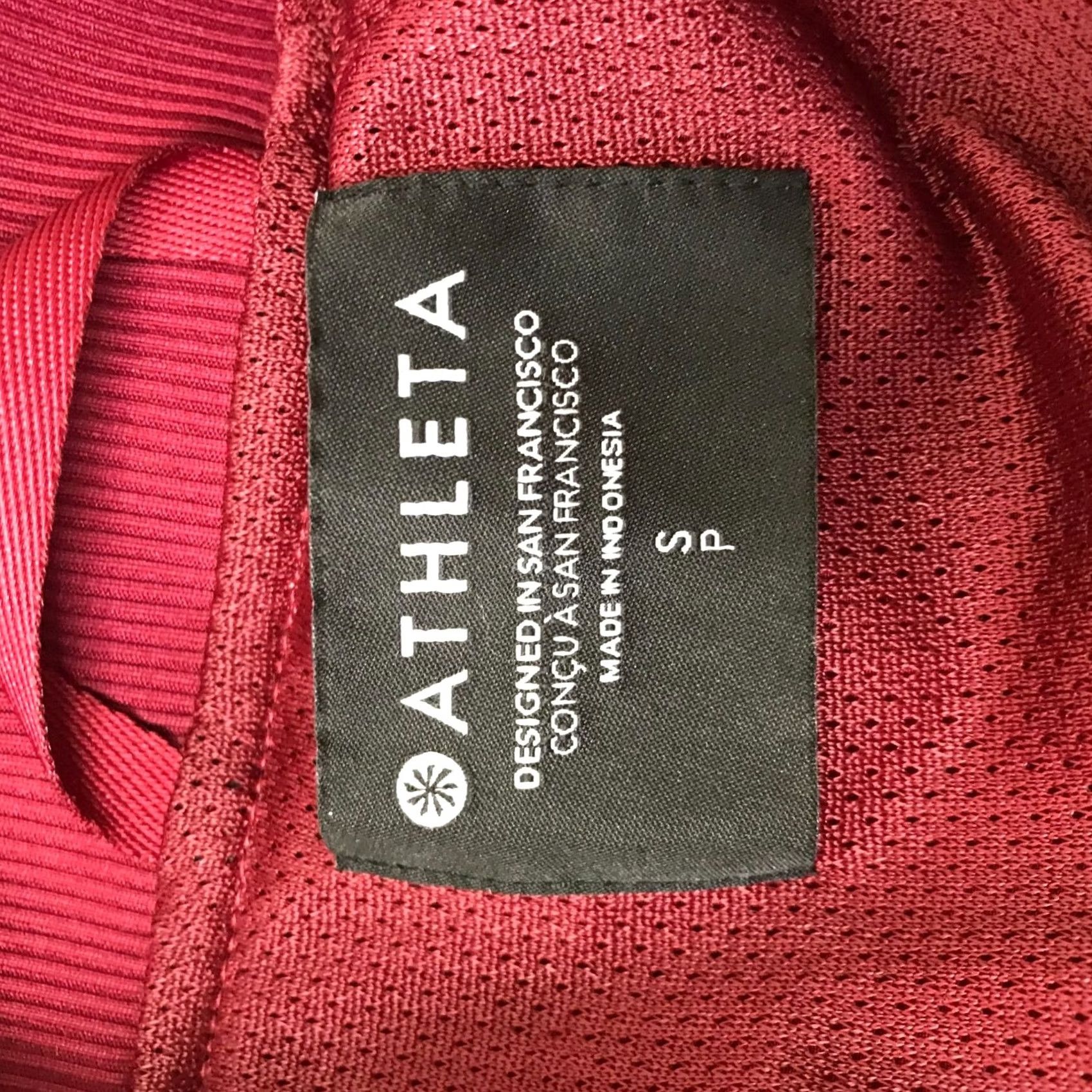Athleta ATHLETA MAROON FULL ZIP FITNESS YOGA JACKET W/POCKETS WOMENS SMALL Size S / US 4 / IT 40 - 7 Thumbnail