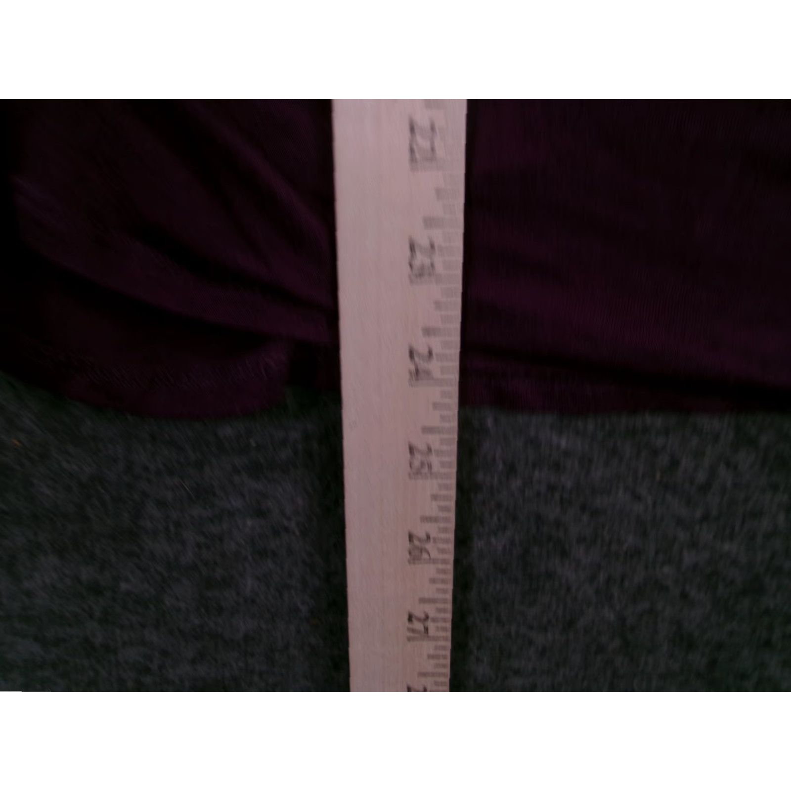 Vintage Hippie Chic Purple Tunic Blouse Women L 3/4 Sleeve Scoop Neck Side Ruching Rayon Spandex Solid Relaxed Vintage: No Size L / US 10 / IT 46 - 5 Thumbnail