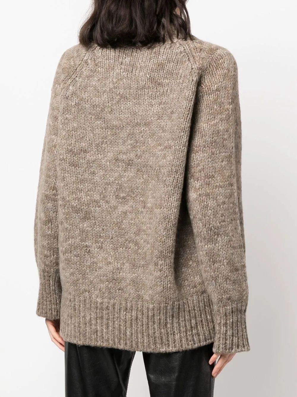 Maison Margiela o1y0625 Mock Neck Sweater in Brown Size XS / US 0-2 / IT 36-38 - 4 Thumbnail