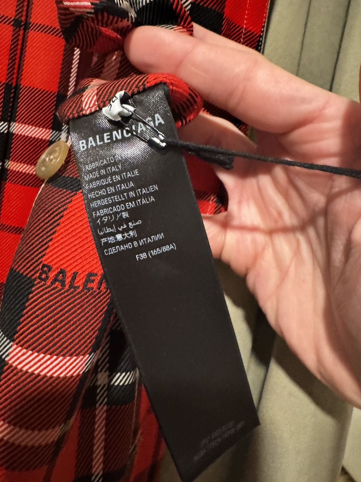 Balenciaga NWT Balenciaga FW20 Garde-Robe Plaid-Lined Trench Coat F38 Size S / US 4 / IT 40 - 9 Thumbnail