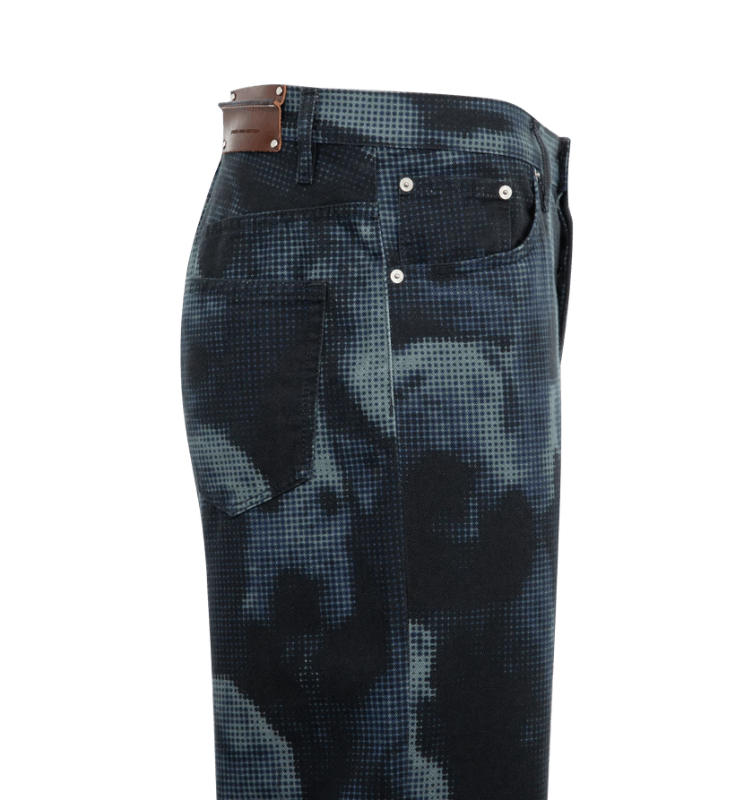 Dries Van Noten o1h1sh11224 Printed Denim Jeans in Navy Size US 30 / EU 46 - 5 Thumbnail