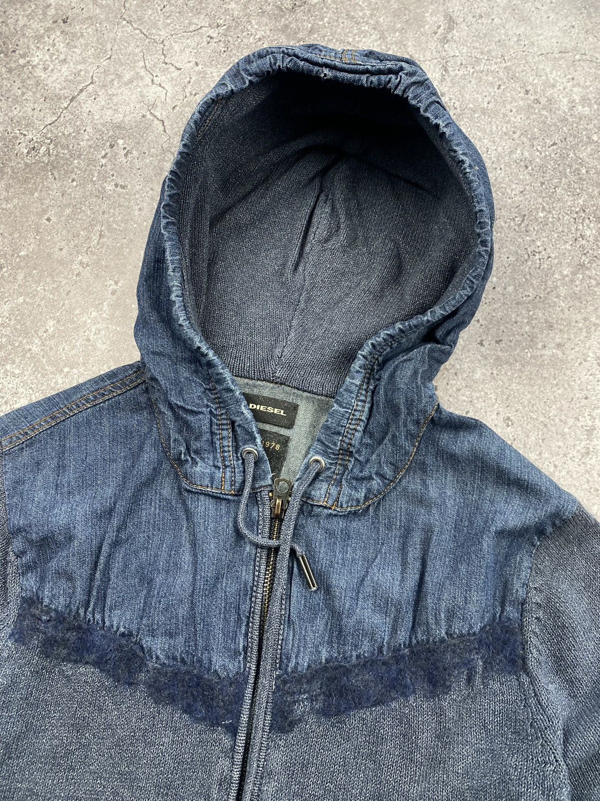 Diesel 🔥VINTAGE DIESEL JUNYA WATANABE Y2K KNITEED ZIP UP HOODIE🔥 Size US S / EU 44-46 / 1 - 3 Thumbnail