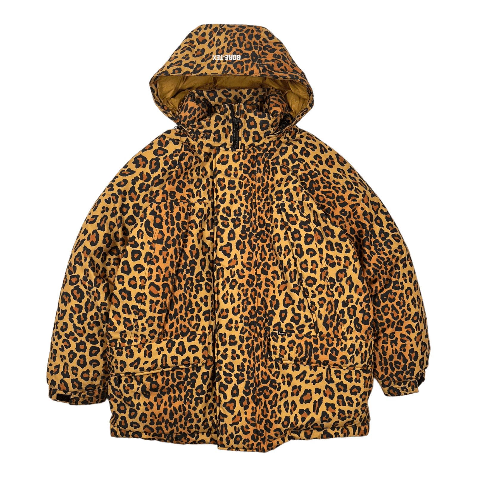 image of Supreme Gore-Tex 700-Fill Down Parka (Fw20) Leopard, Men's (Size Small)