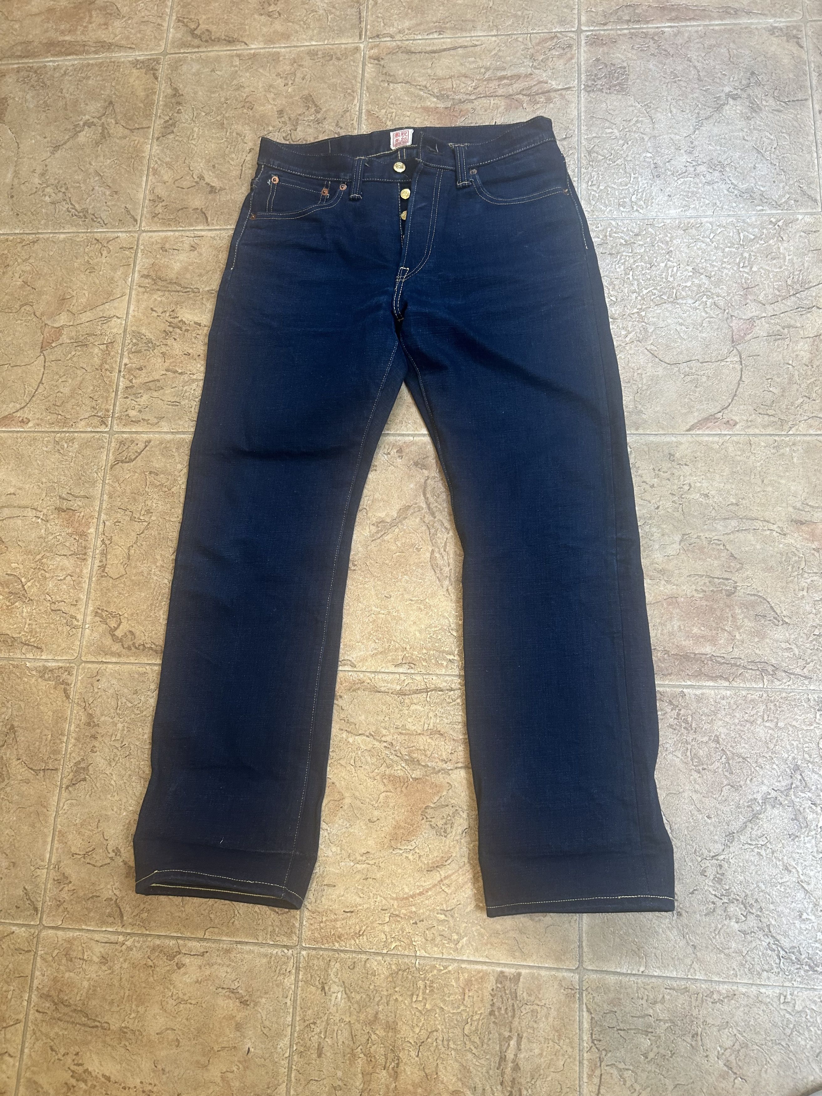 Samurai Jeans double natural indigo AI-Shogun denim size 31
