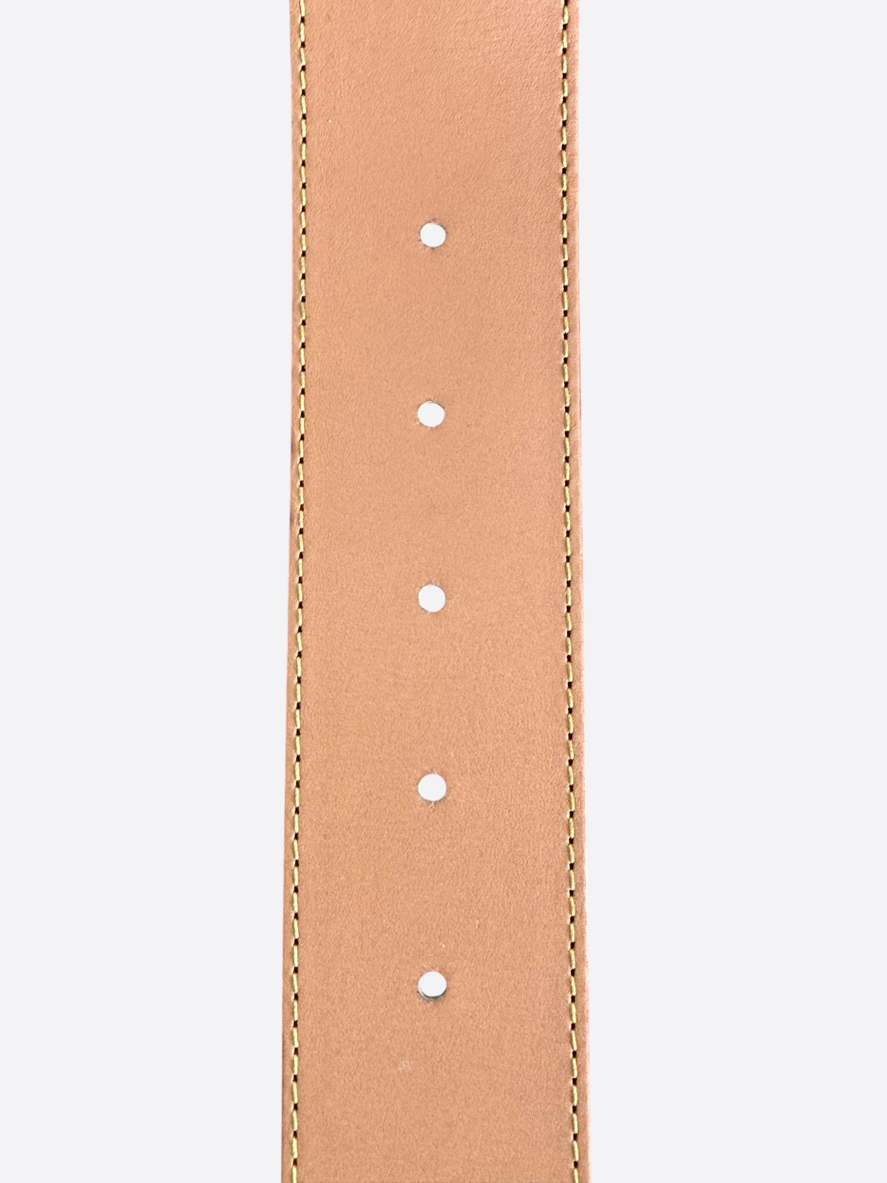 Louis Vuitton Louis Vuitton White, Blue & Orange Damier Belt Size 34 - 3 Thumbnail