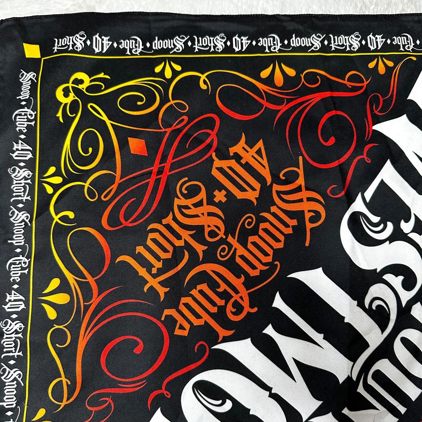 Snoop Dogg NEW Mount Westmore Logo Snoop Cube 40 Short Bandana Red24x24 Size ONE SIZE - 4 Thumbnail