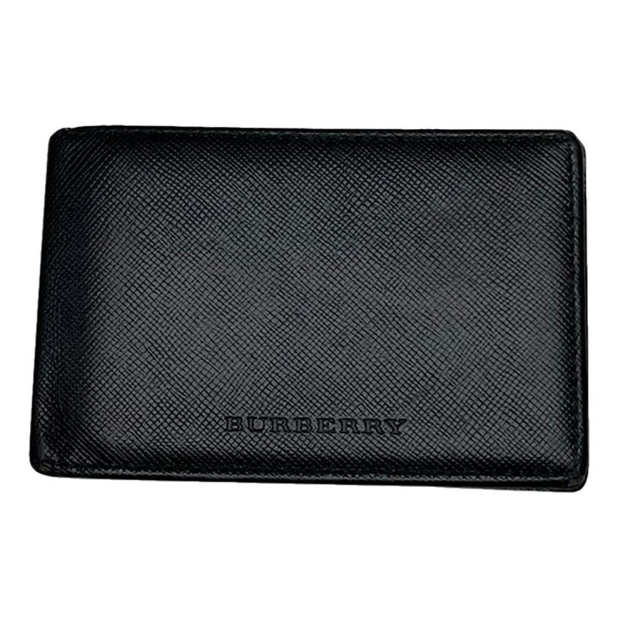 Burberry Black Leather Wallet Size ONE SIZE - 1 Thumbnail