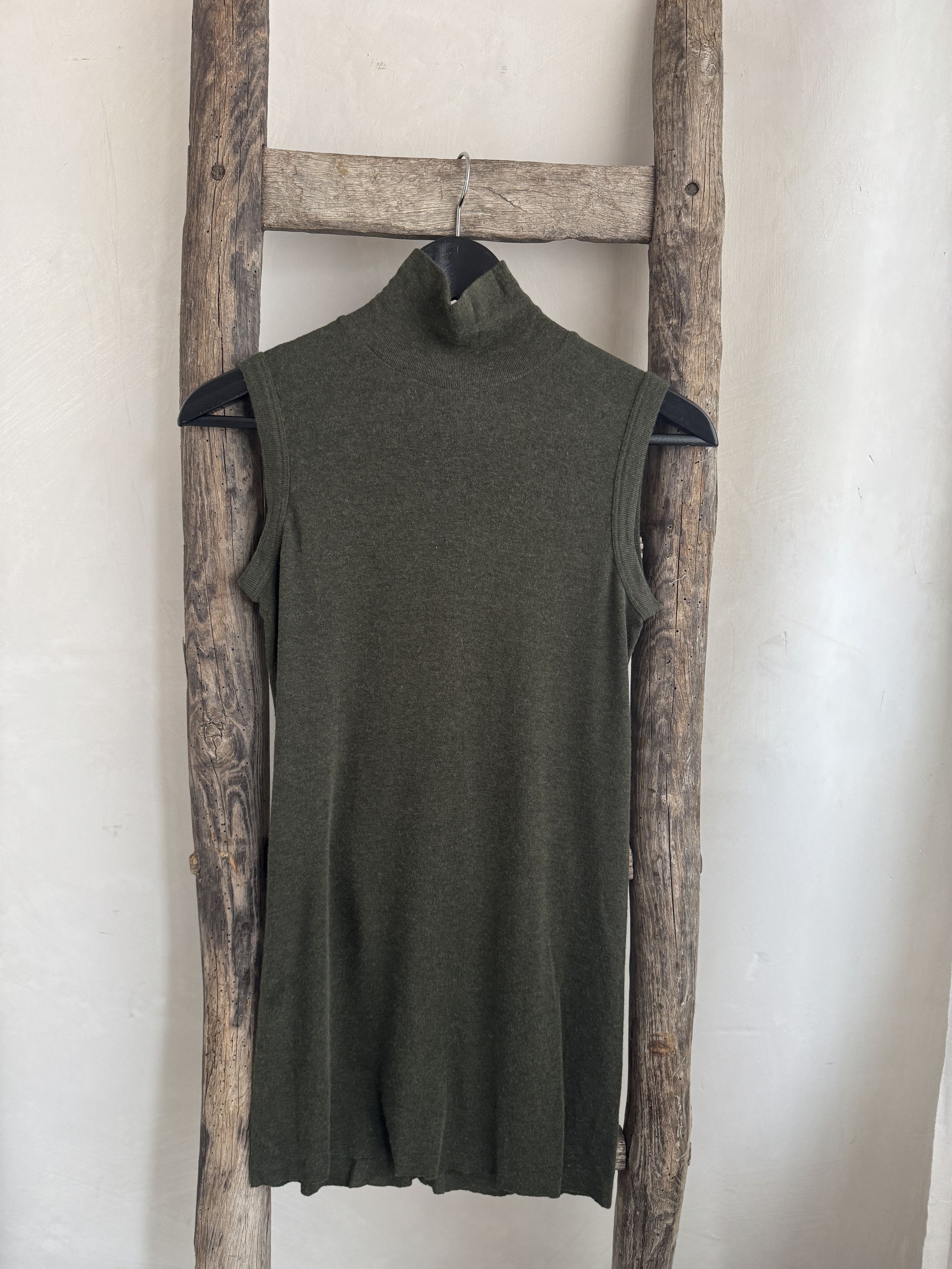 Rick Owens Lilies Rick Owens Sleeveless High-Neck Knit Top Size S / US 4 / IT 40 - 2 Thumbnail